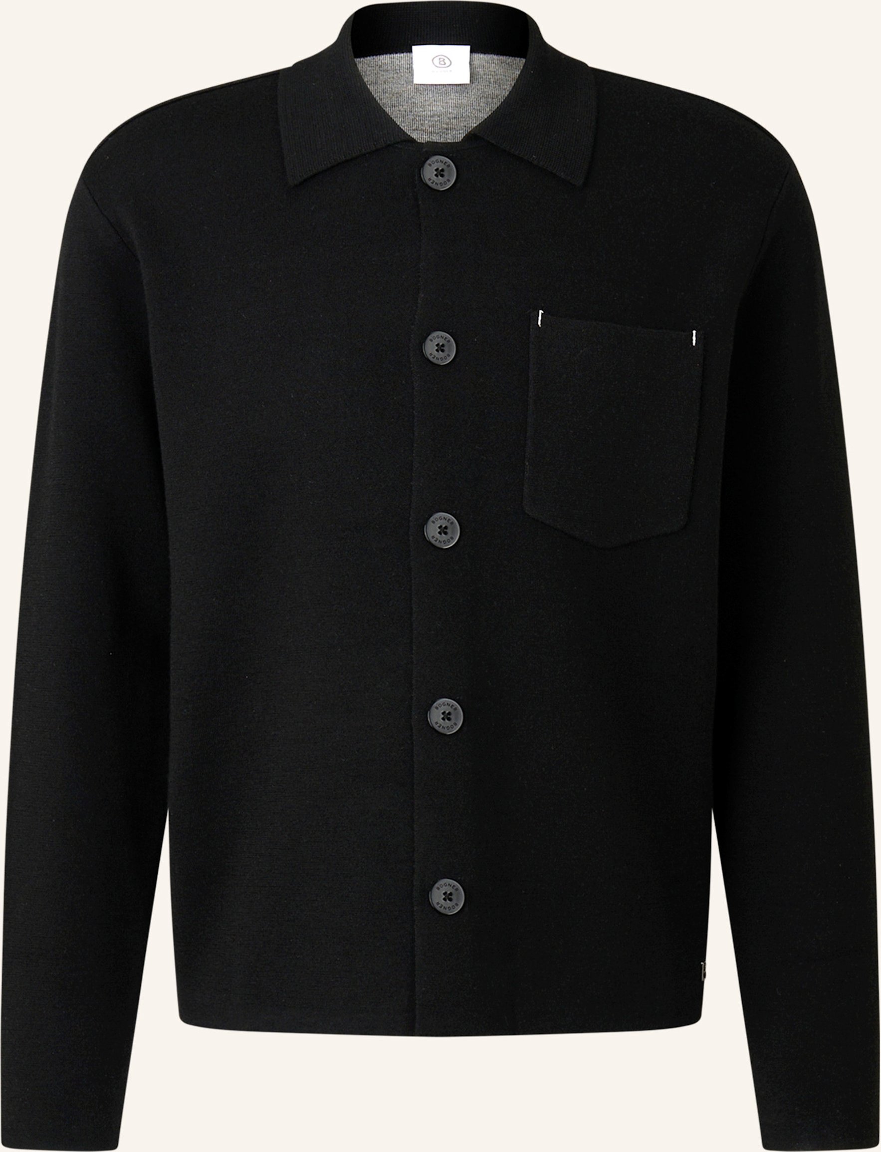 Bogner Strickjacke Olaf schwarz