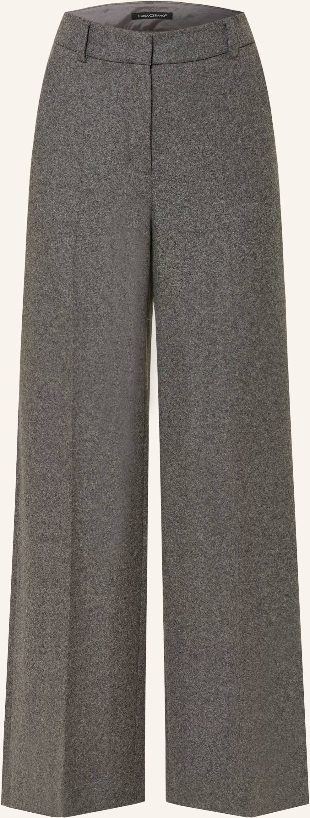 Thumbnail - Luisa Cerano Marlenehose Aus Flanell grau