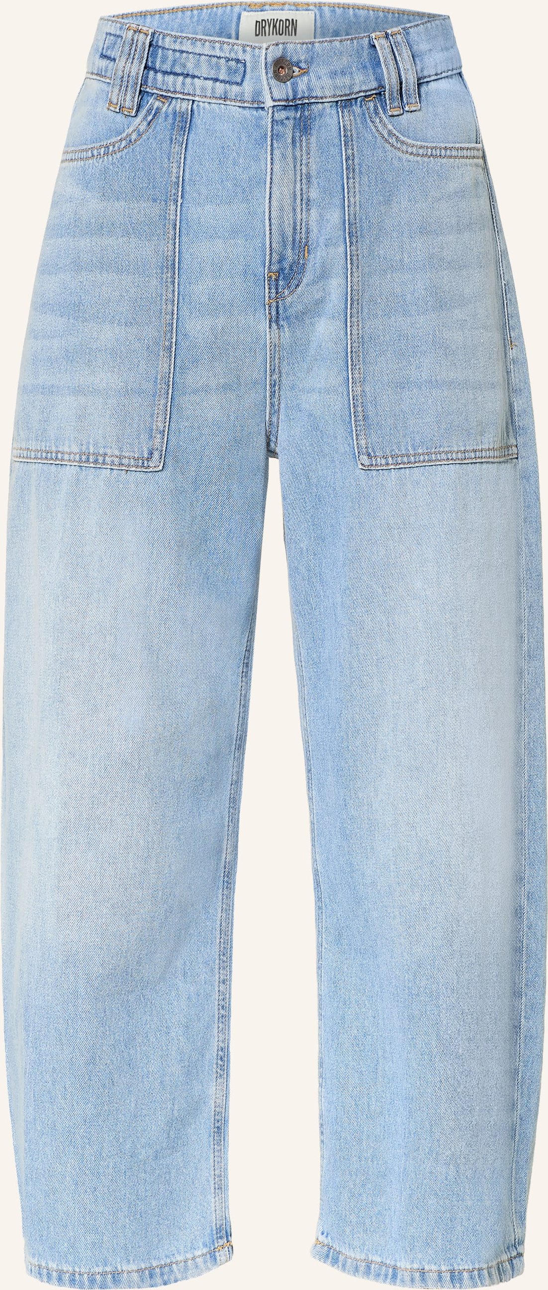 Drykorn Cropped Jeans Derive blau