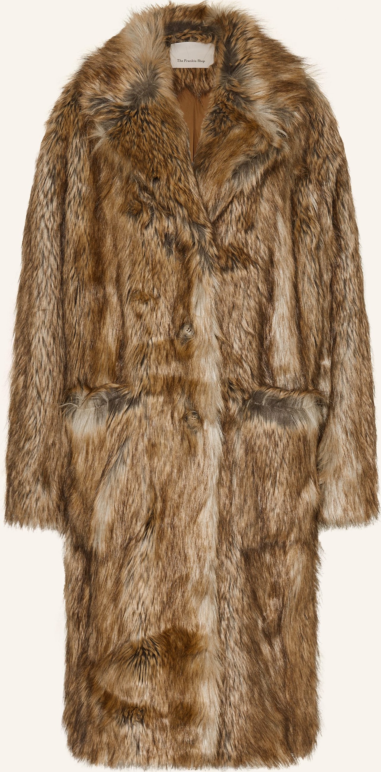 The Frankie Shop Kunstfell-Mantel Rella braun