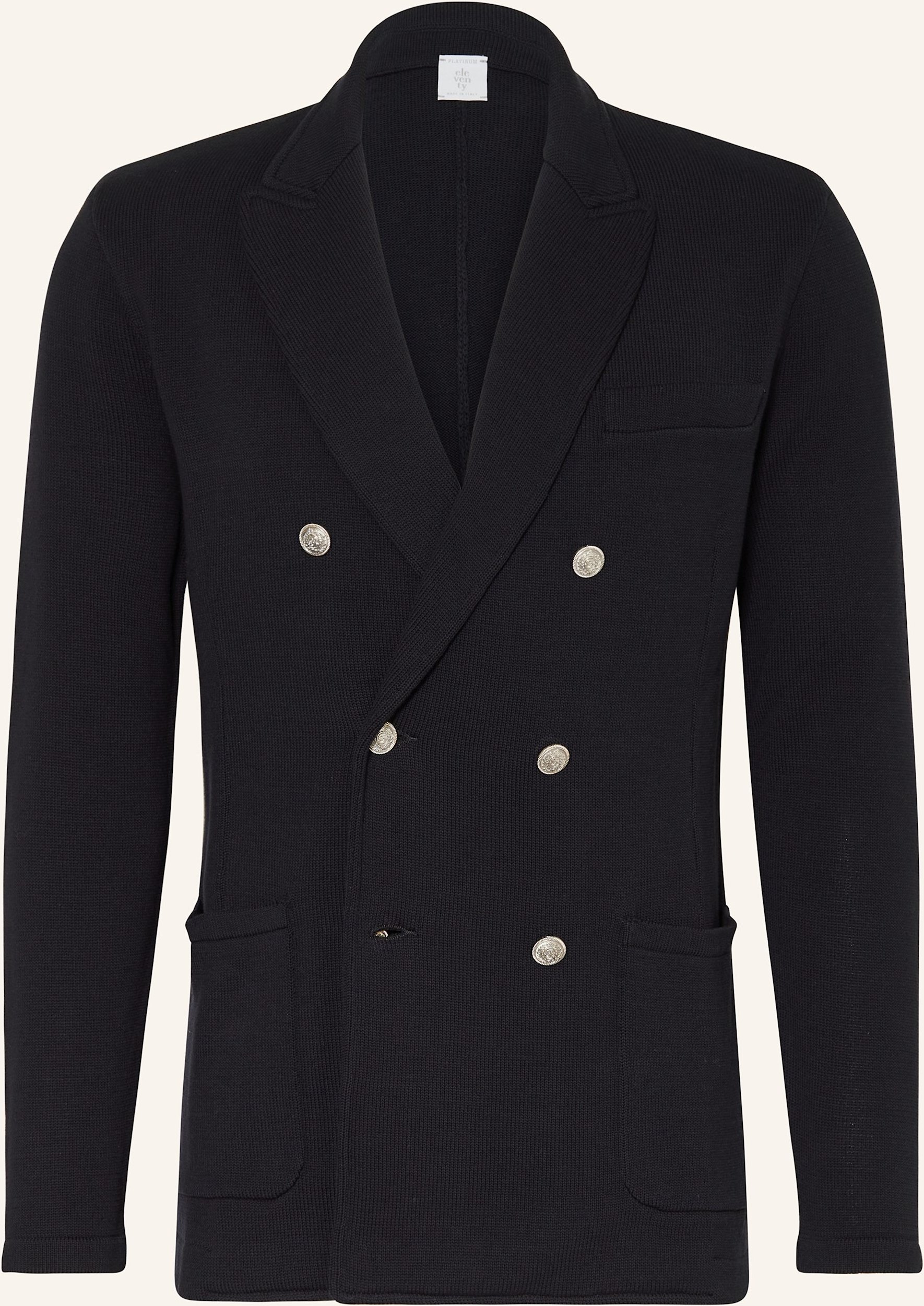 Eleventy Stricksakko Extra Slim Fit blau