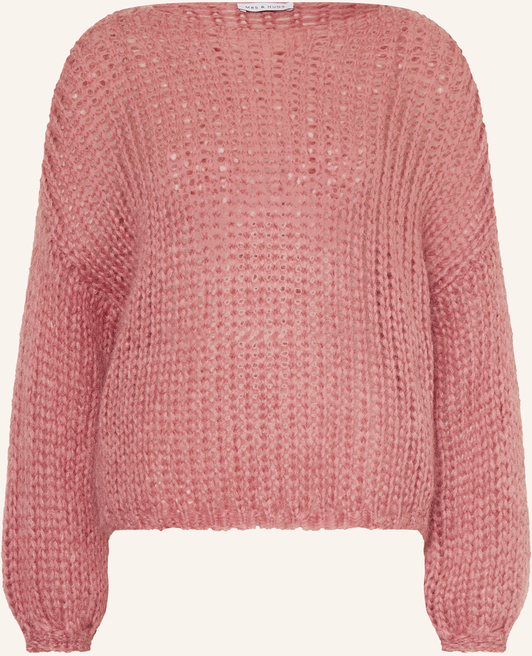 Mrs & Hugs Pullover Mit Mohair rosa