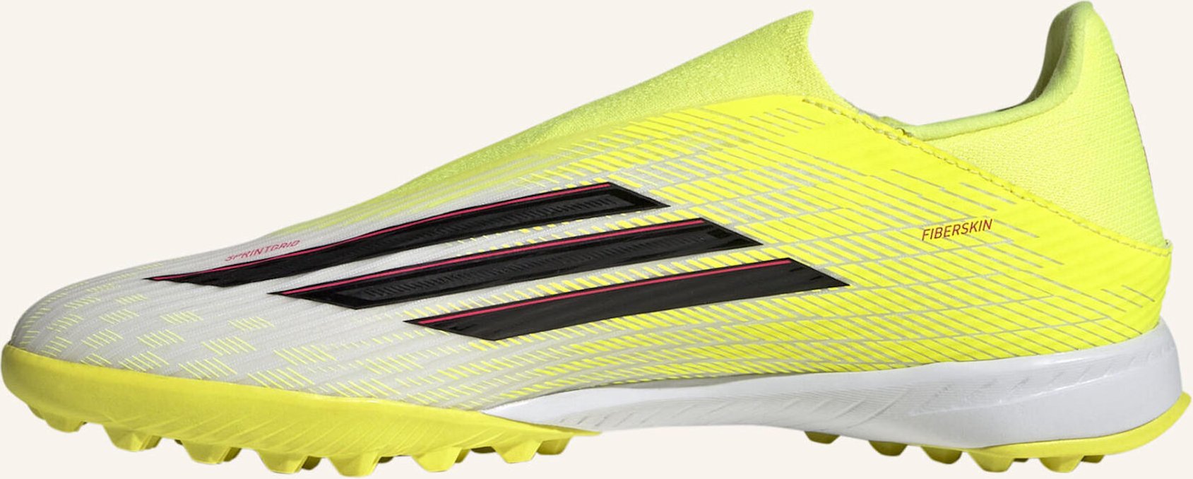 Adidas f50 League Fussballschuh, Rollrasen, Ohne Schnürung gelb