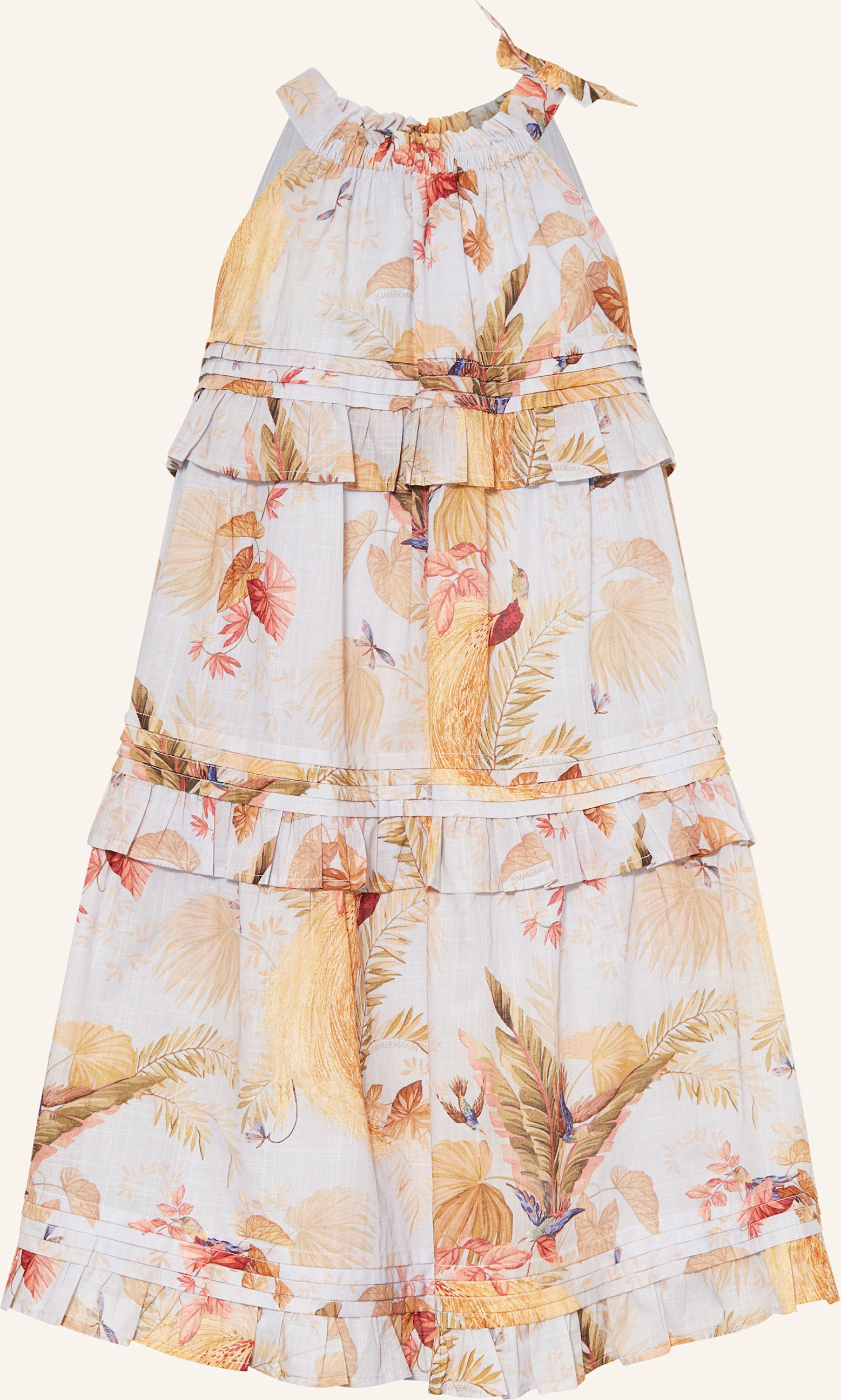 Zimmermann Kleid Rhiannon Mit Rüschen blau