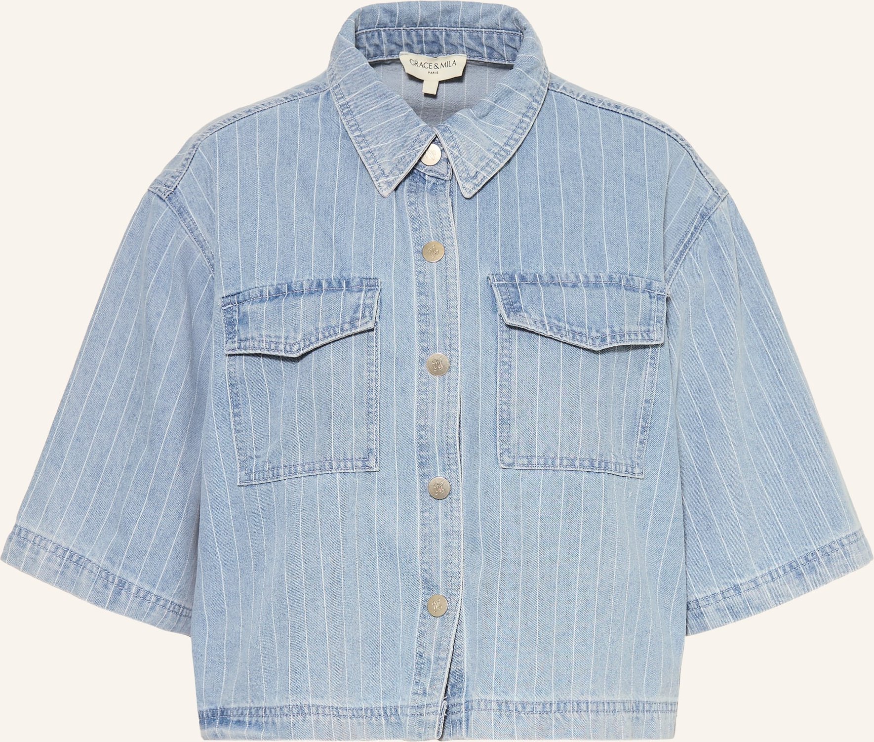 Grace & Mila Jeansbluse Vita blau