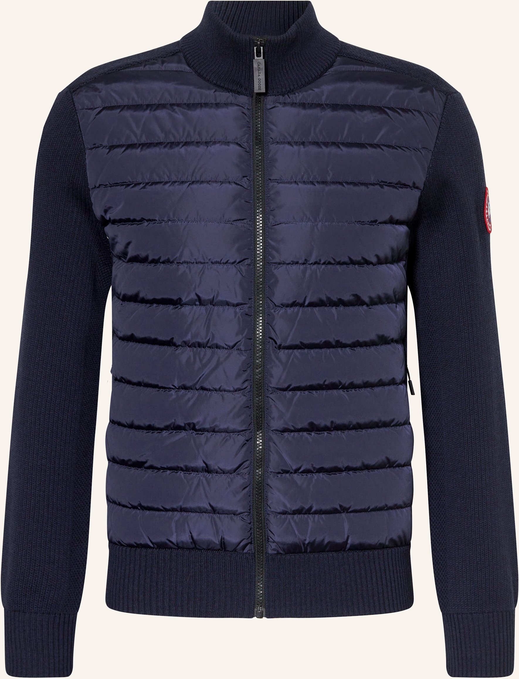 Canada Goose Strickjacke Hybrdige Im Materialmix blau