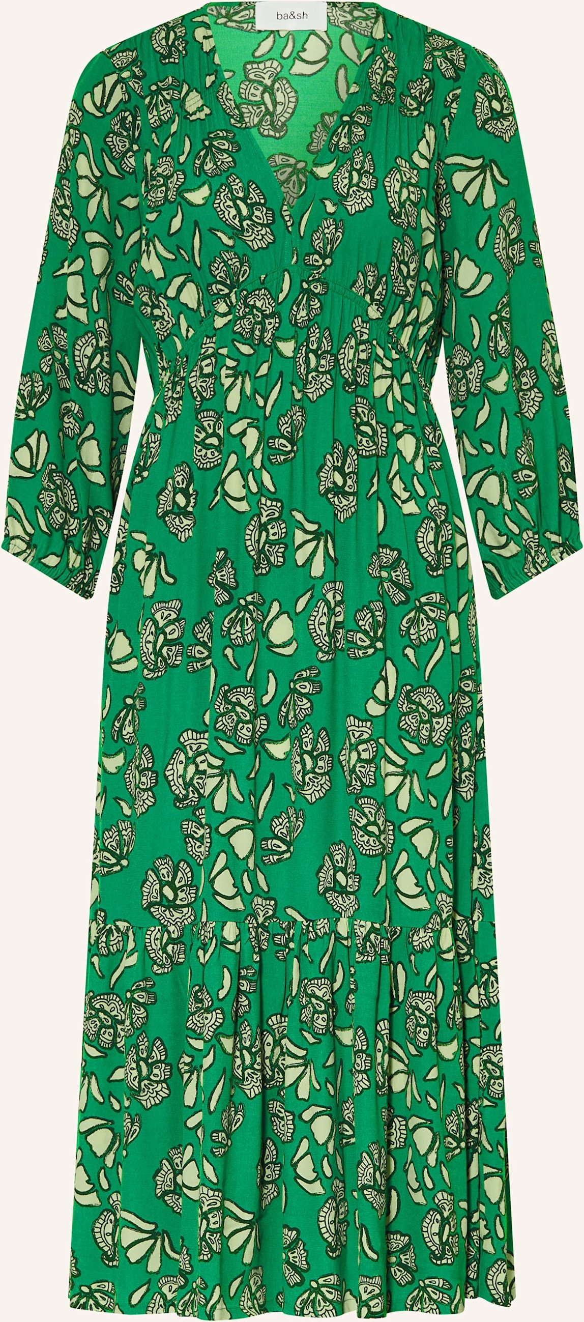 Thumbnail - Ba&Sh Kleid Aferae Mit 3/4-Arm gruen