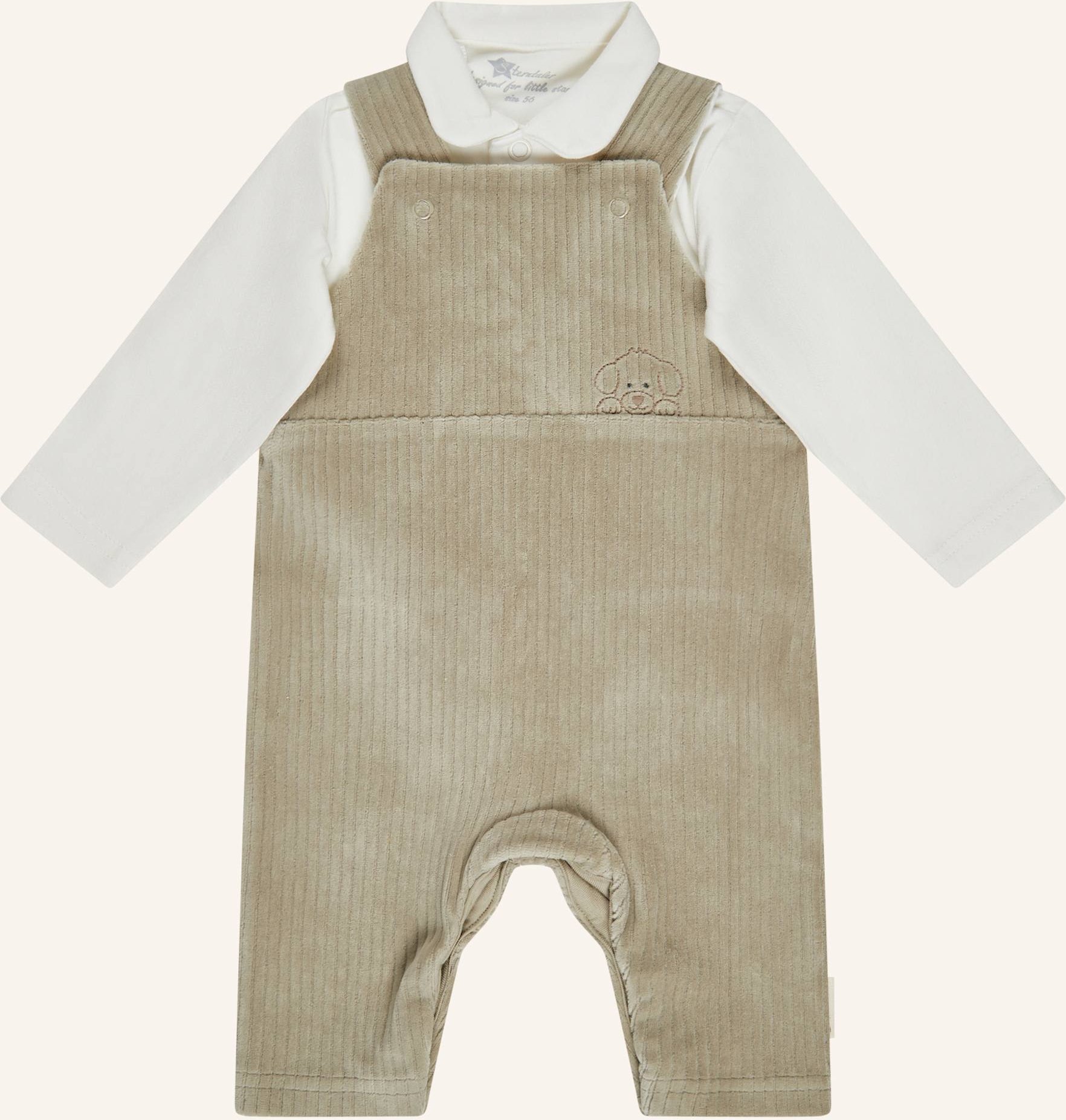 Sterntaler Bekleidungs-Set Langarmshirt Und Latzhose grau