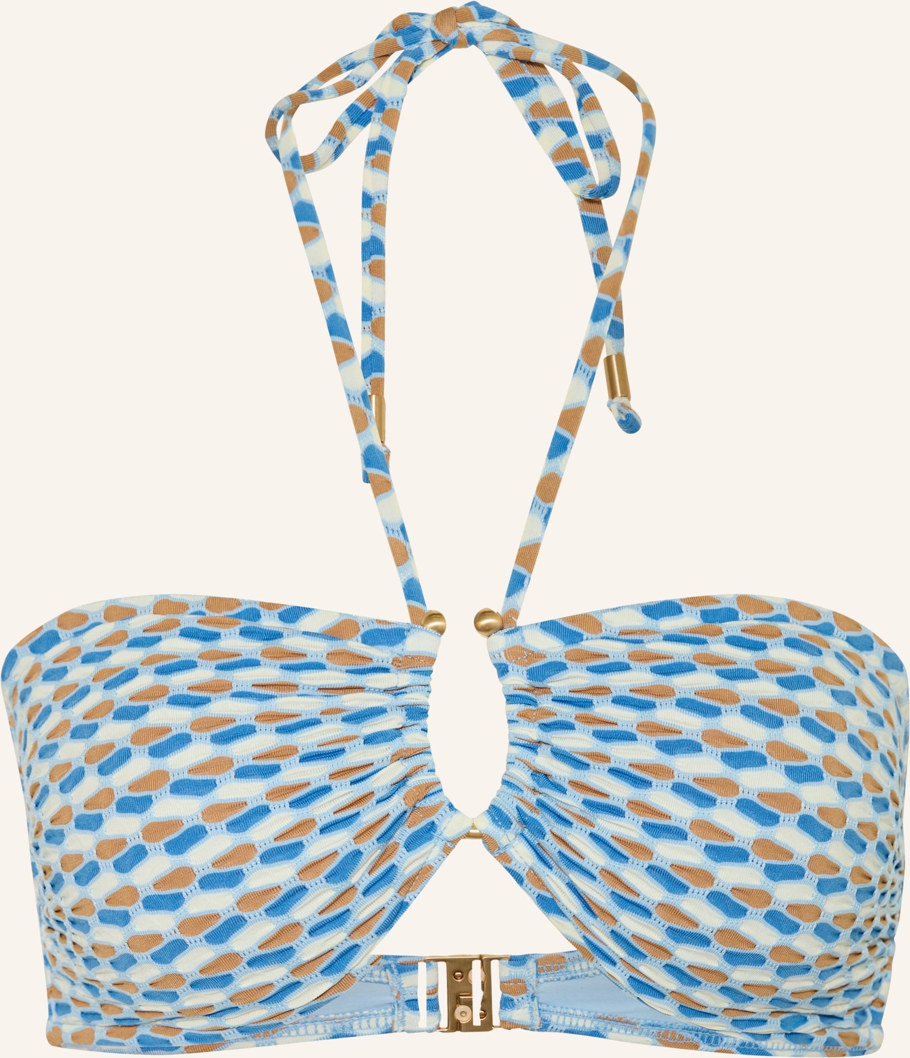 Seafolly Bandeau-Bikini-Top Mala blau