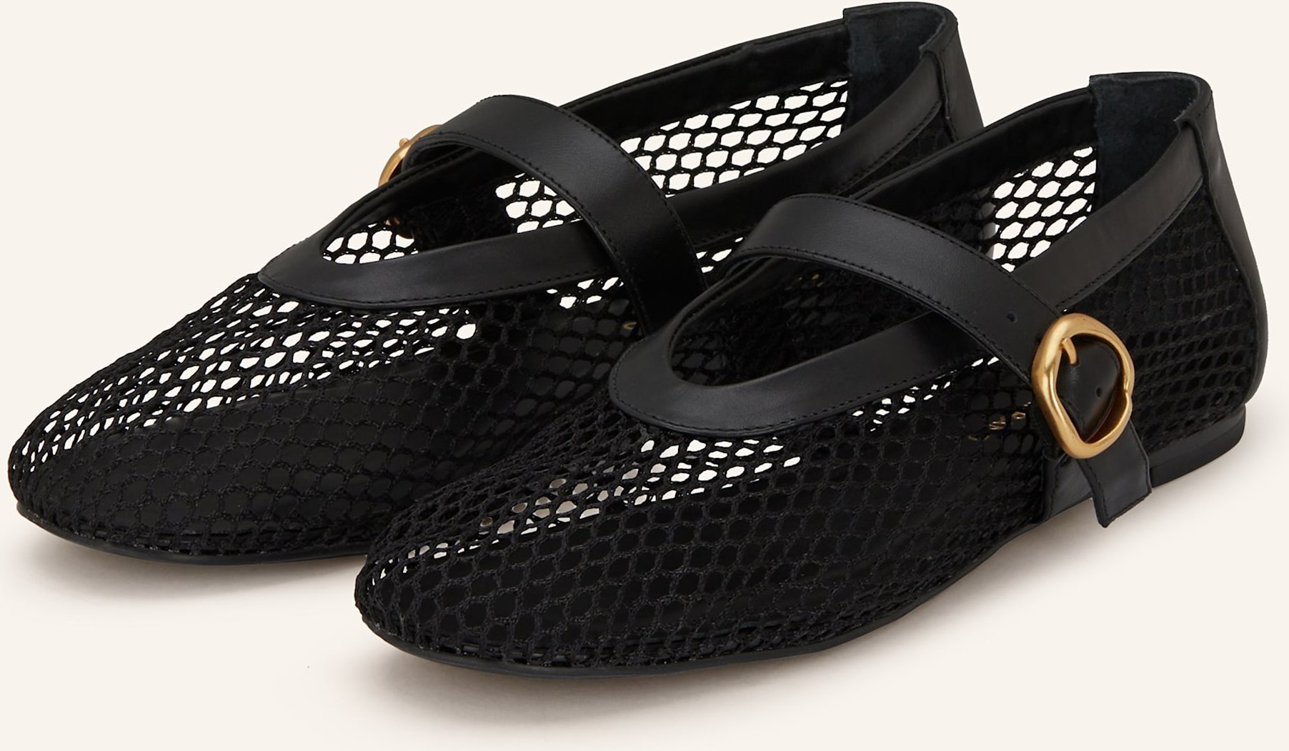 Carrano Mary-Jane-Ballerinas schwarz