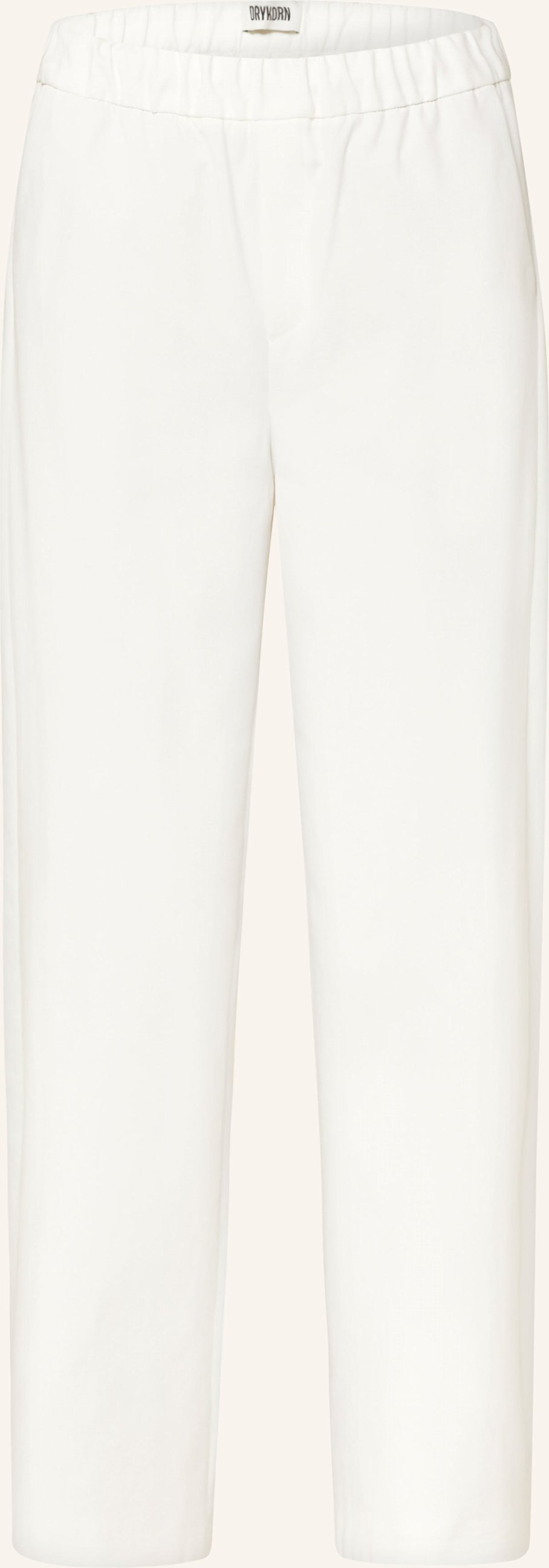 Thumbnail - Drykorn Marlenehose Consider Aus Jersey weiss