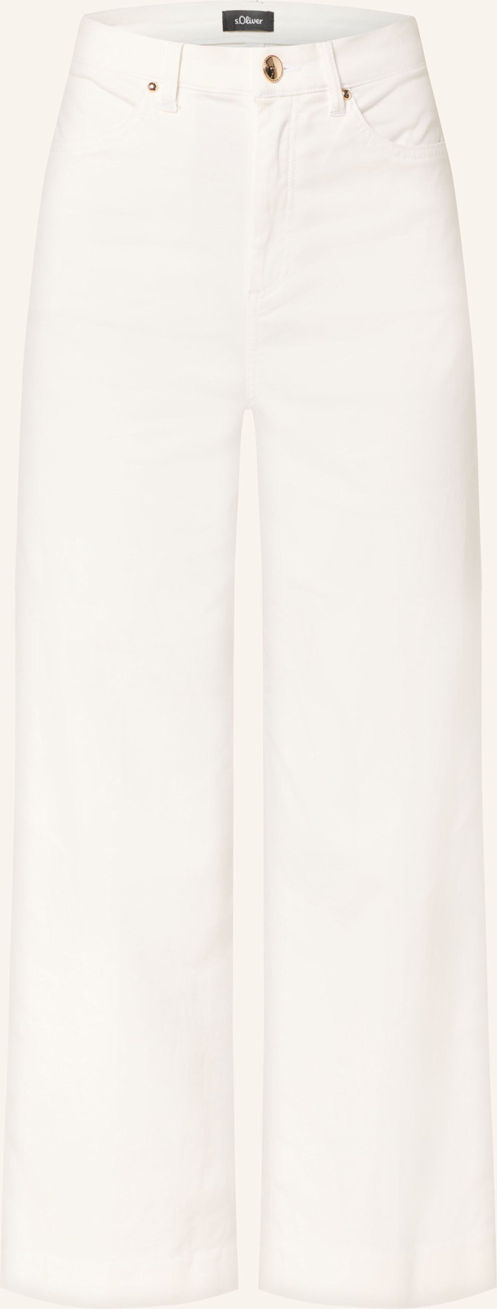 S.Oliver Black Label Jeans-Culotte weiss
