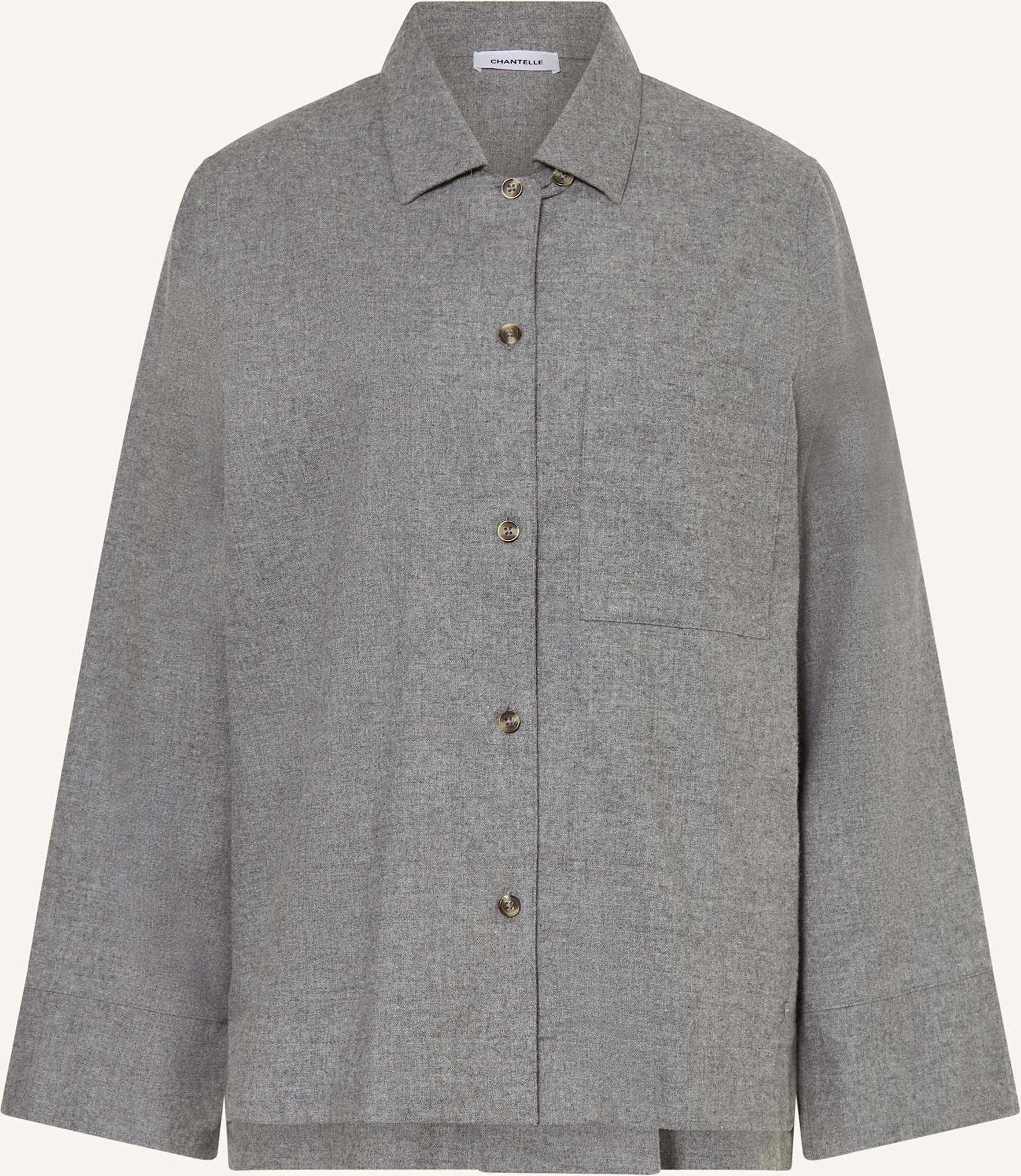 Chantelle Lounge-Shirt Karl Aus Flanell grau