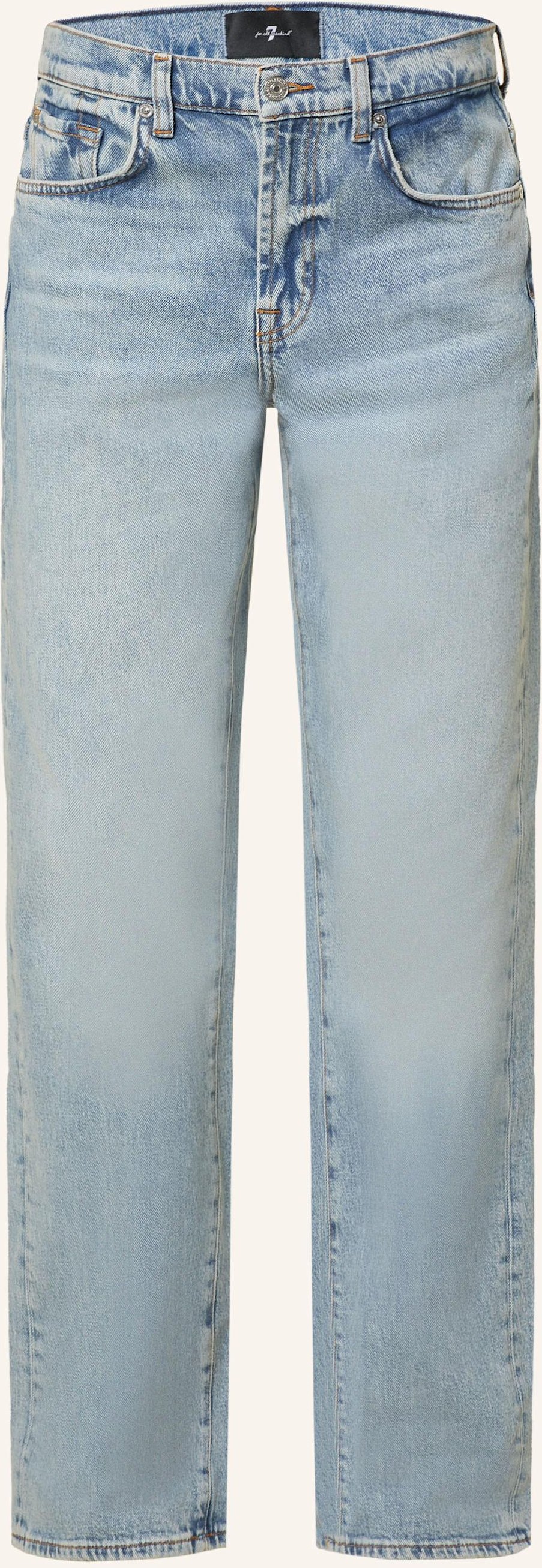 Thumbnail - 7 For All Mankind Straight Jeans Tess Trouser blau