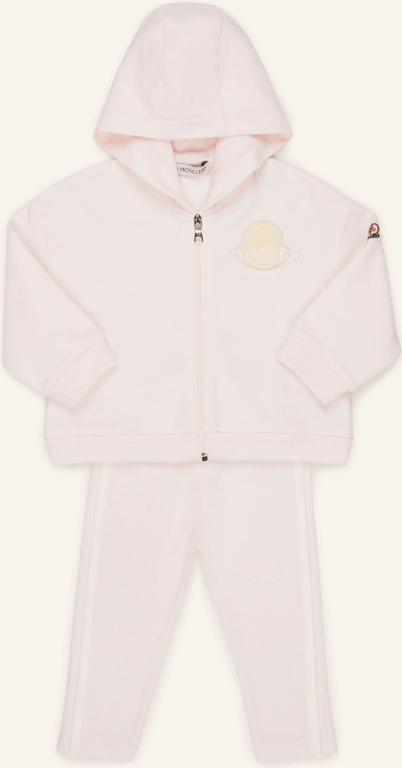 Moncler Enfant Set: Sweatjacke Und Sweathose rot