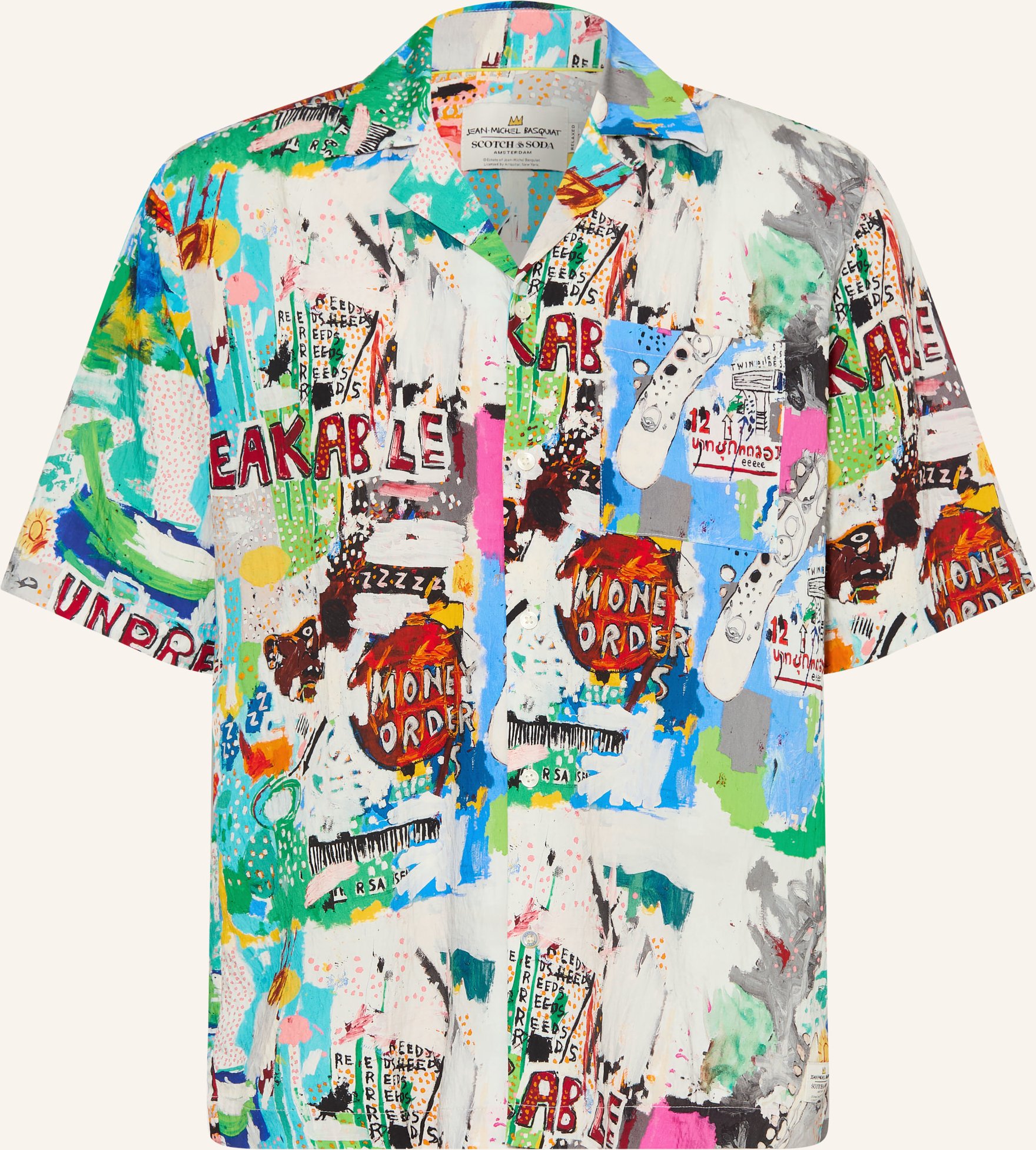 Scotch & Soda Resorthemd Relaxed Fit beige