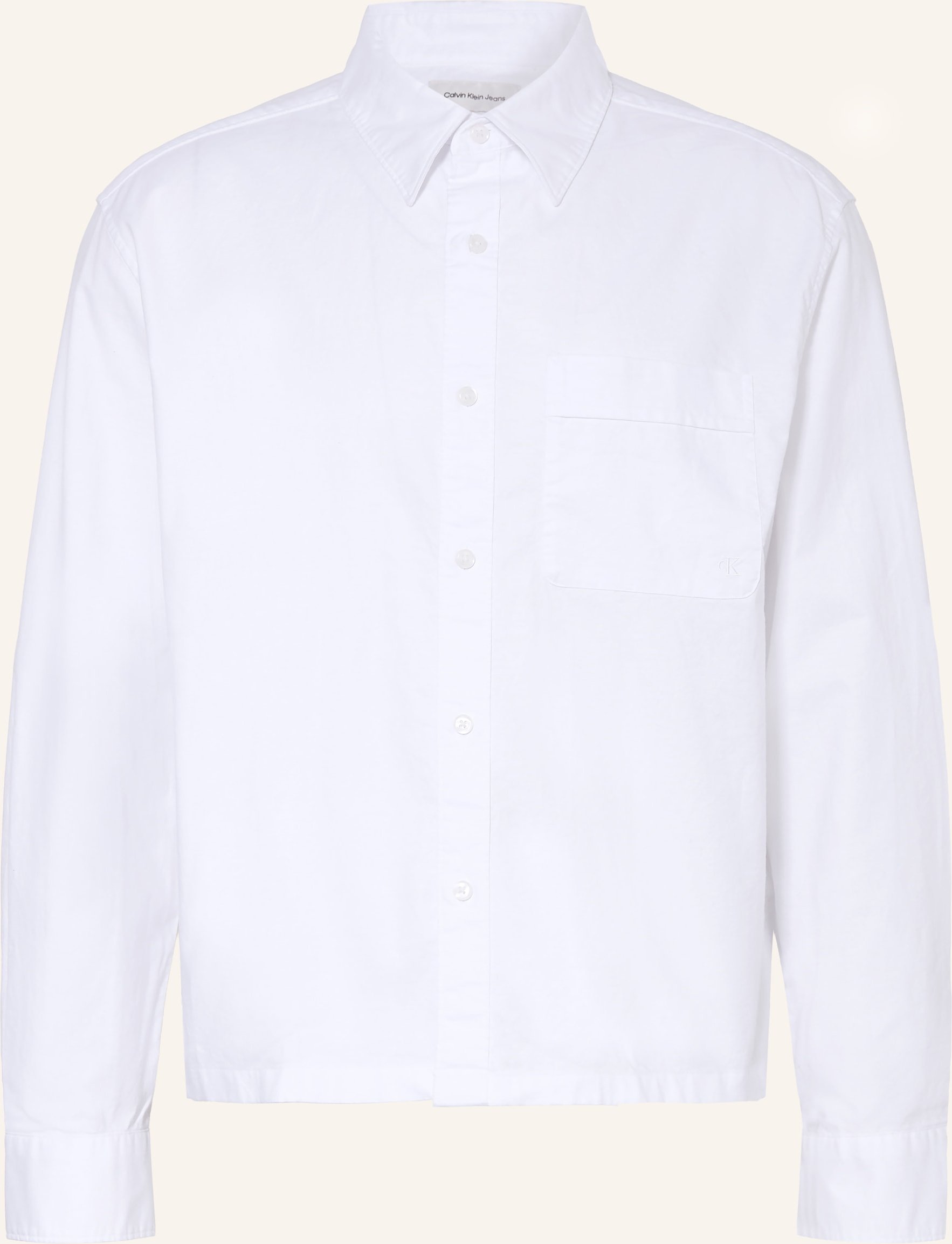 Calvin Klein Jeans Oxfordhemd Comfort Fit weiss