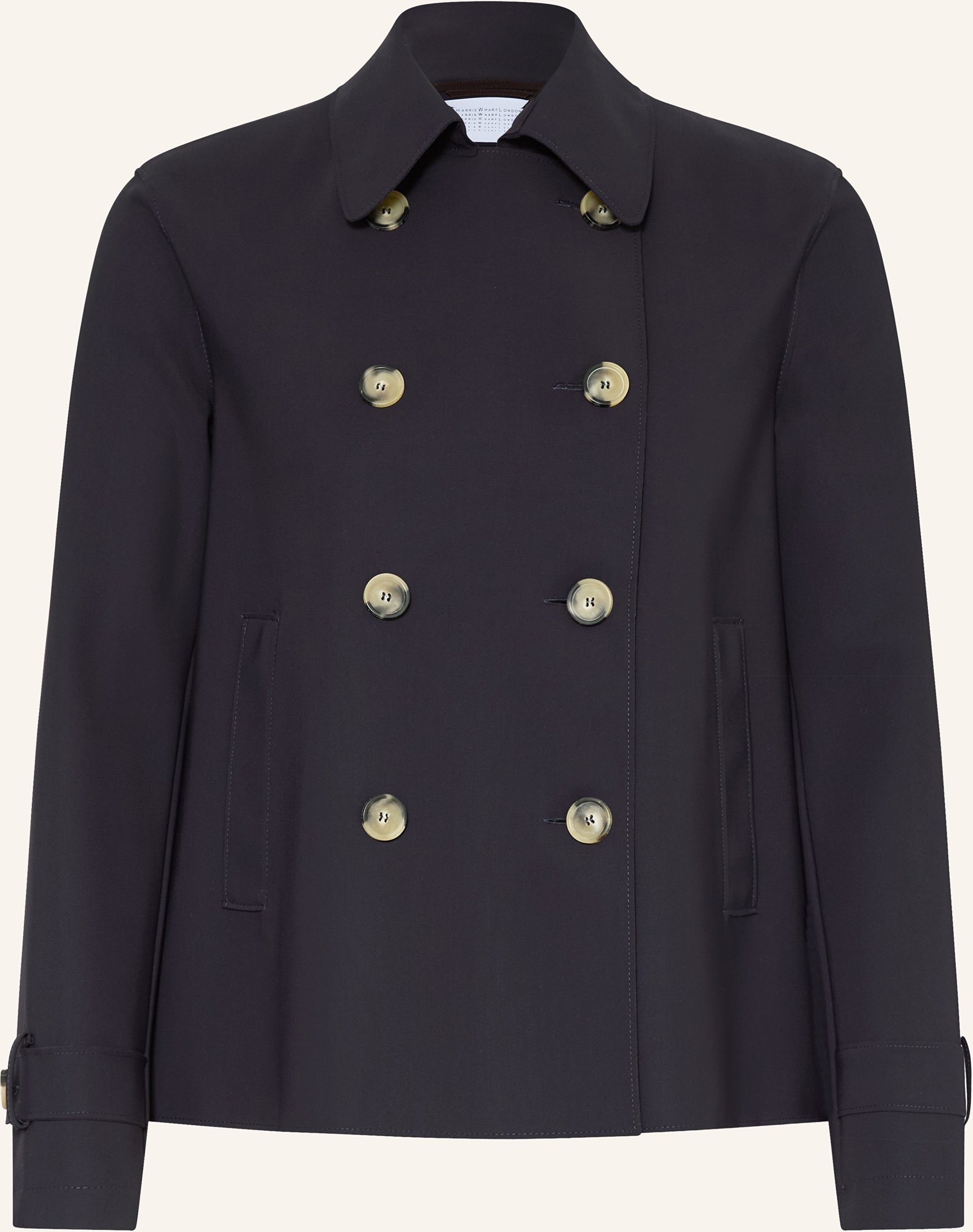 Harris Wharf London Trench-Jacke blau