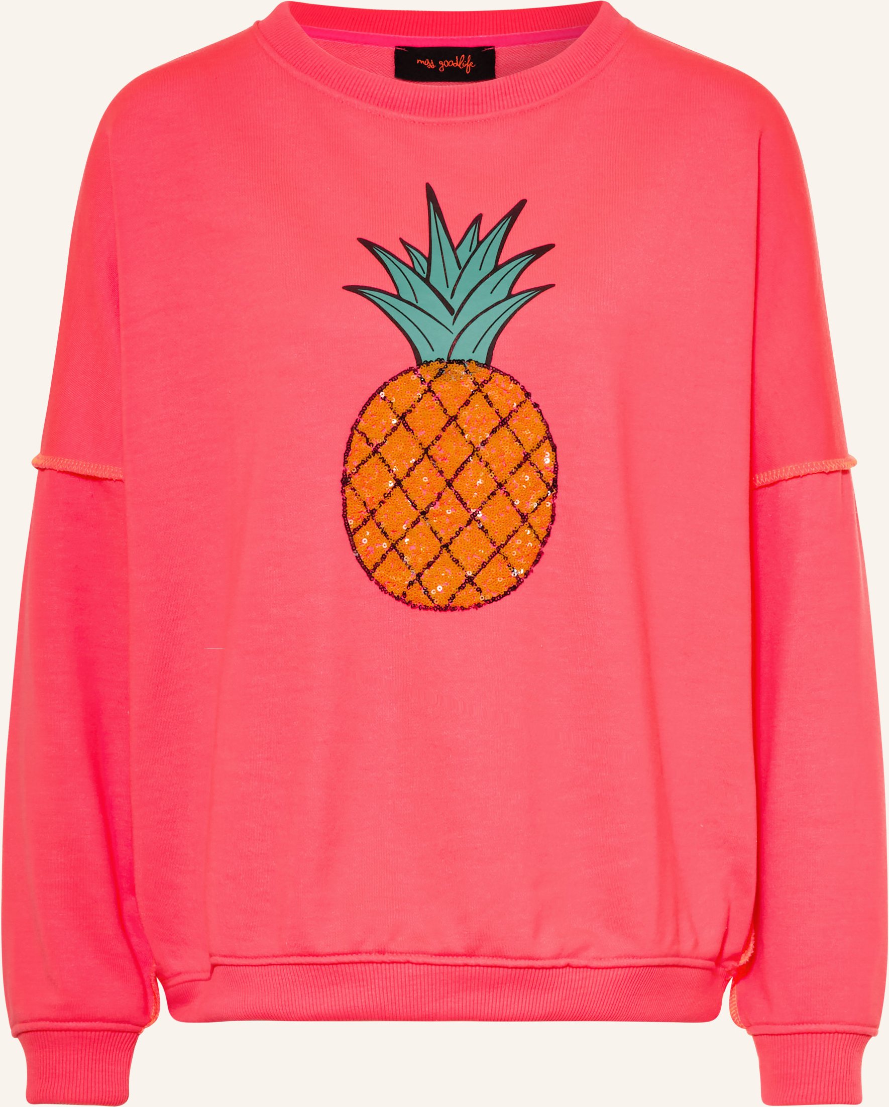 Miss Goodlife Oversized-Sweatshirt Mit Pailletten pink