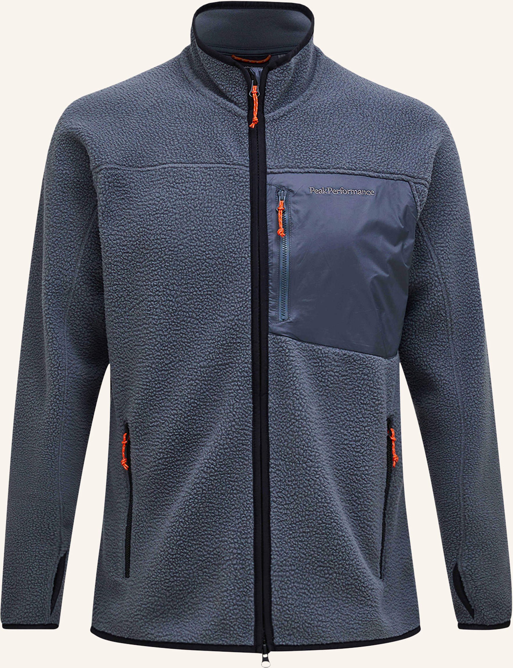Peak Performance Fleecejacke Pile grau