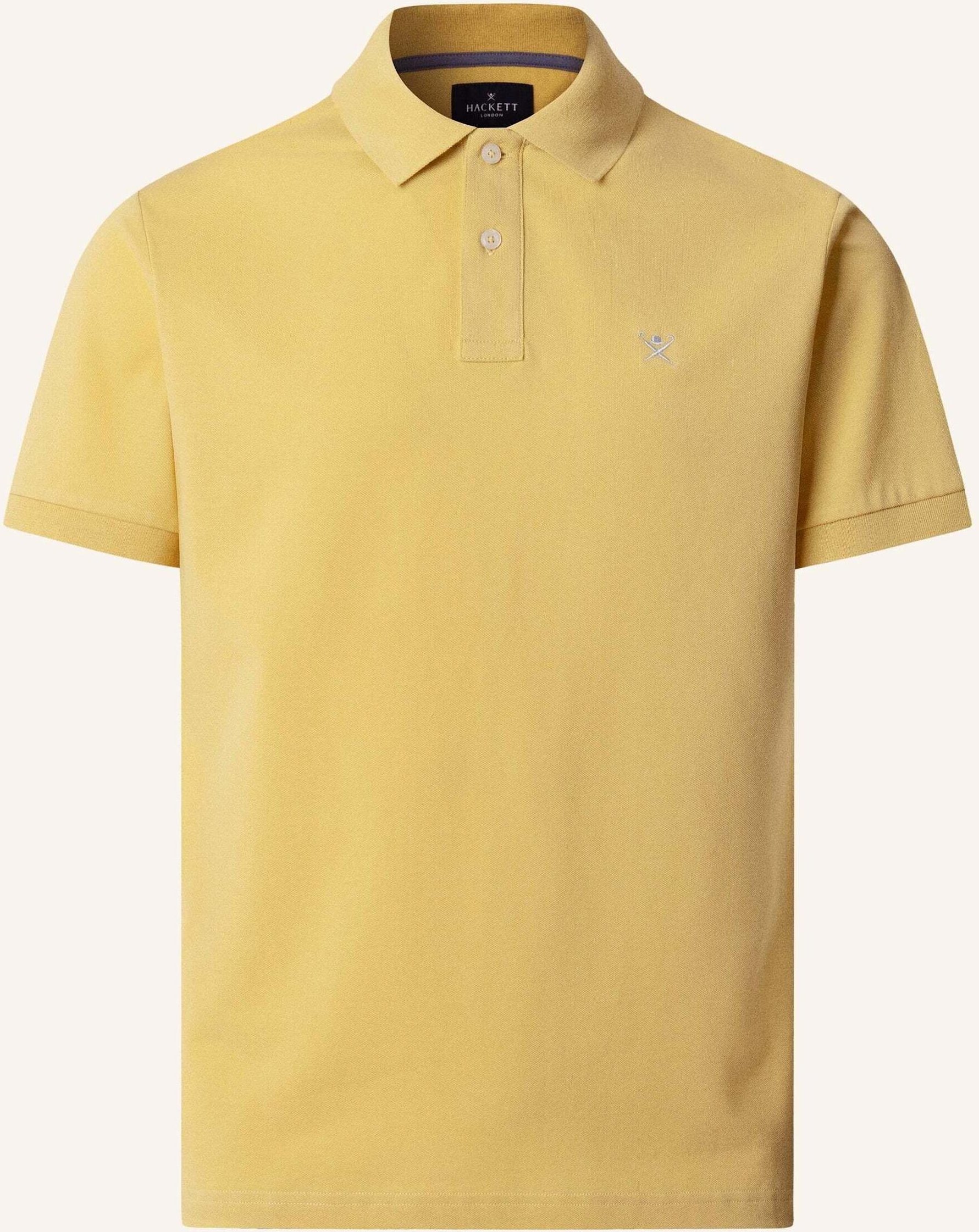 Hackett London Poloshirt Slim Fit Logo gelb