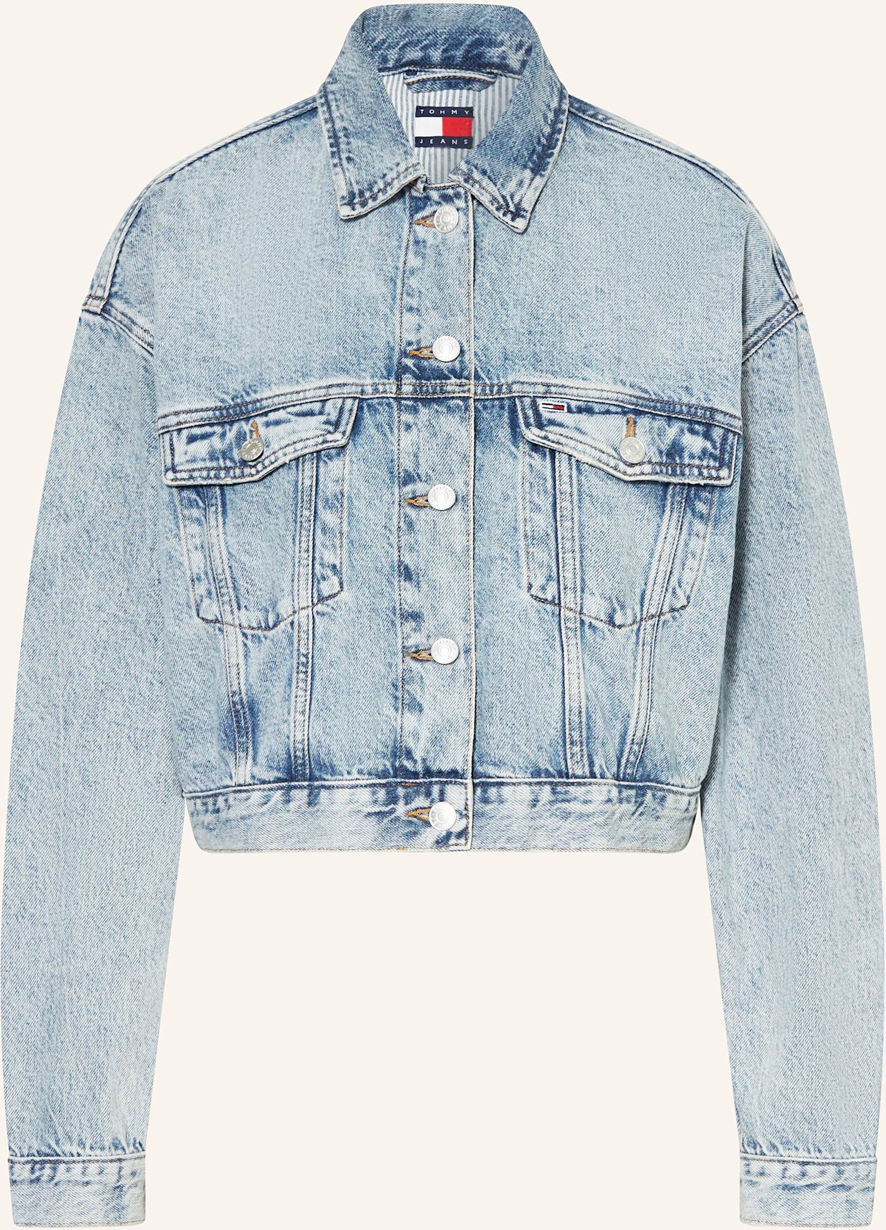 Tommy Jeans Cropped-Jeansjacke blau