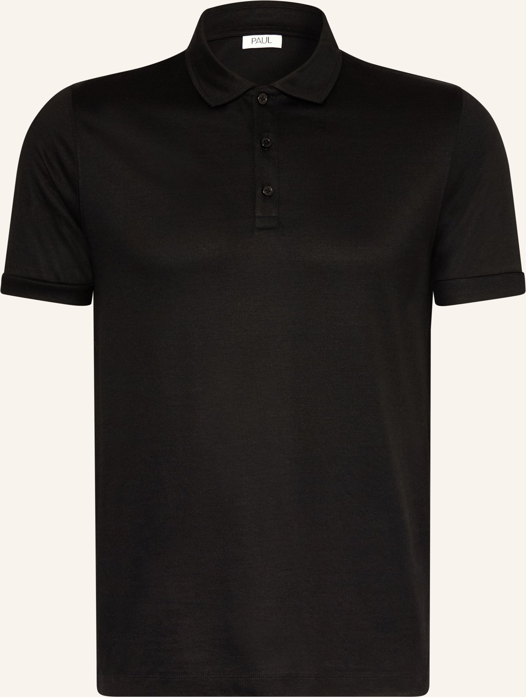 Paul Jersey-Poloshirt schwarz