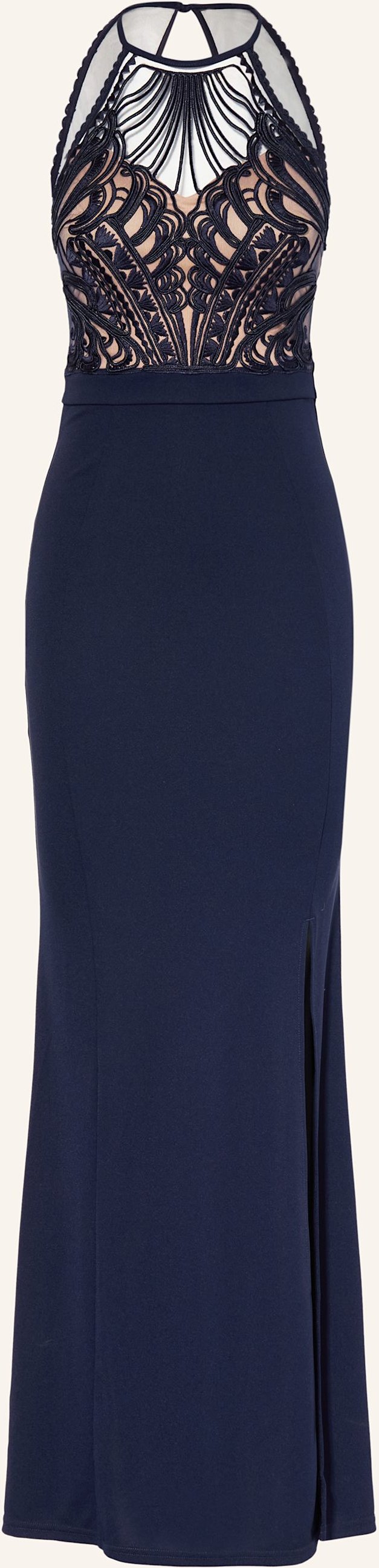 Lipsy Abendkleid Mit Spize blau
