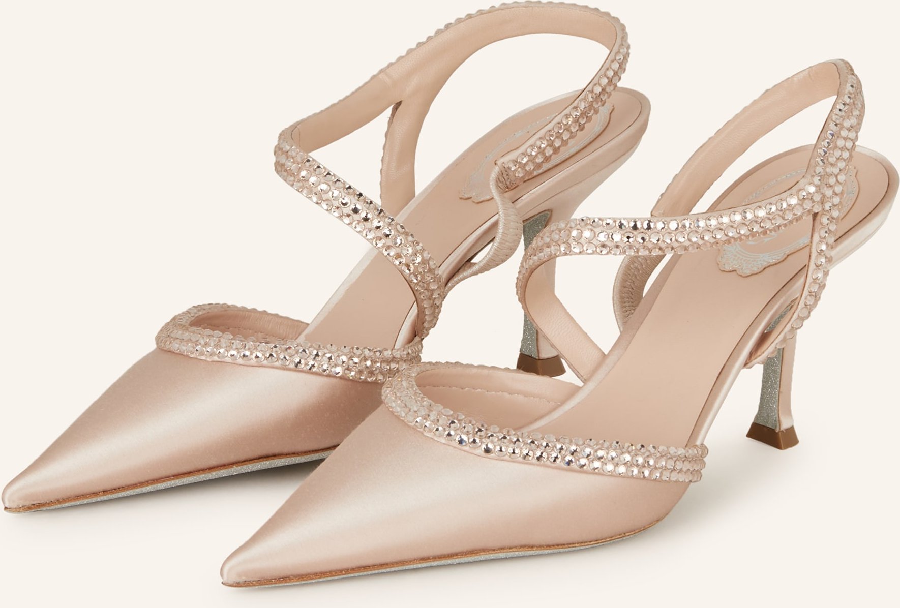 Rene Caovilla Slingpumps beige