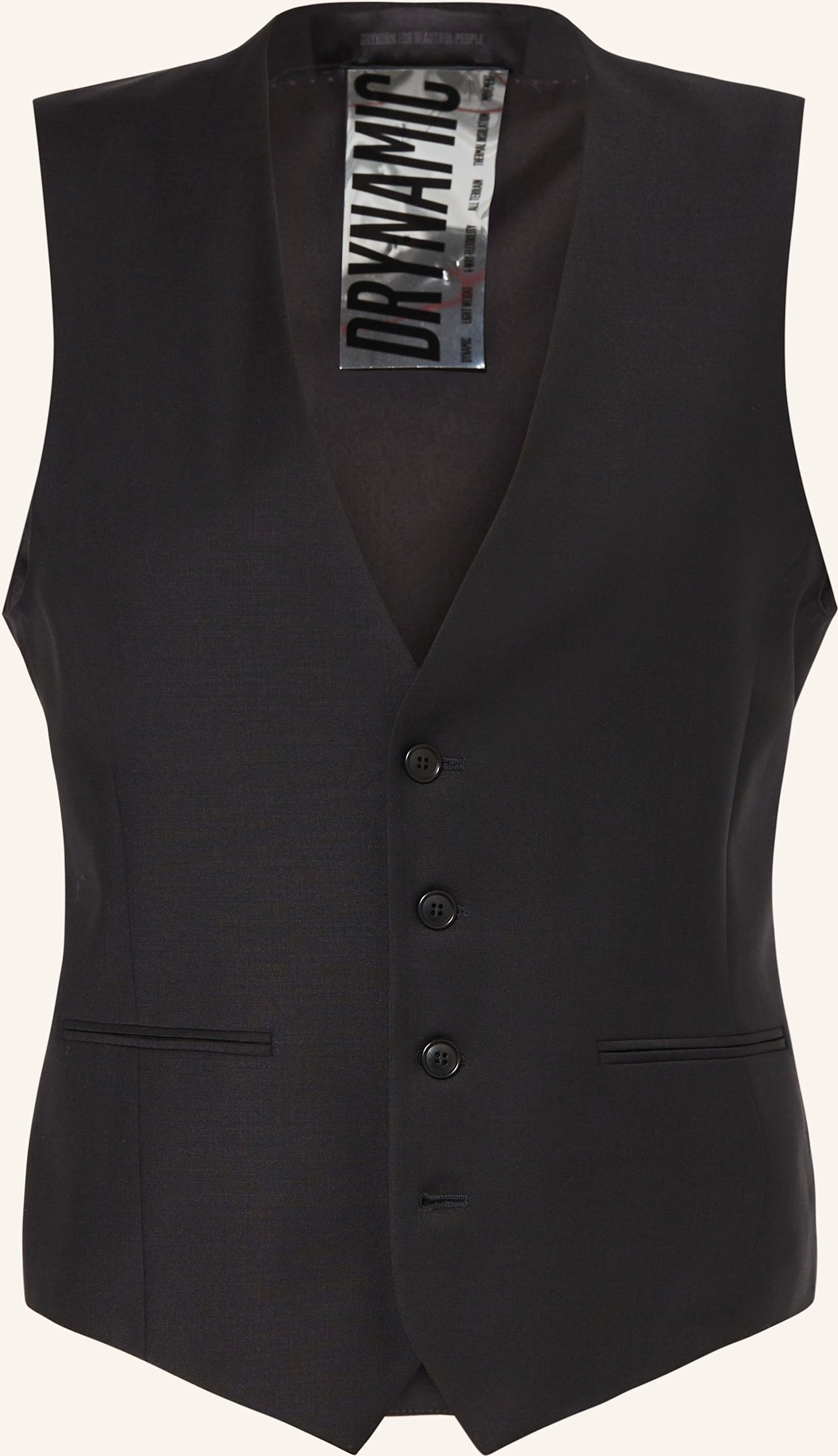 Drykorn Anzugweste Malmo Slim Fit schwarz