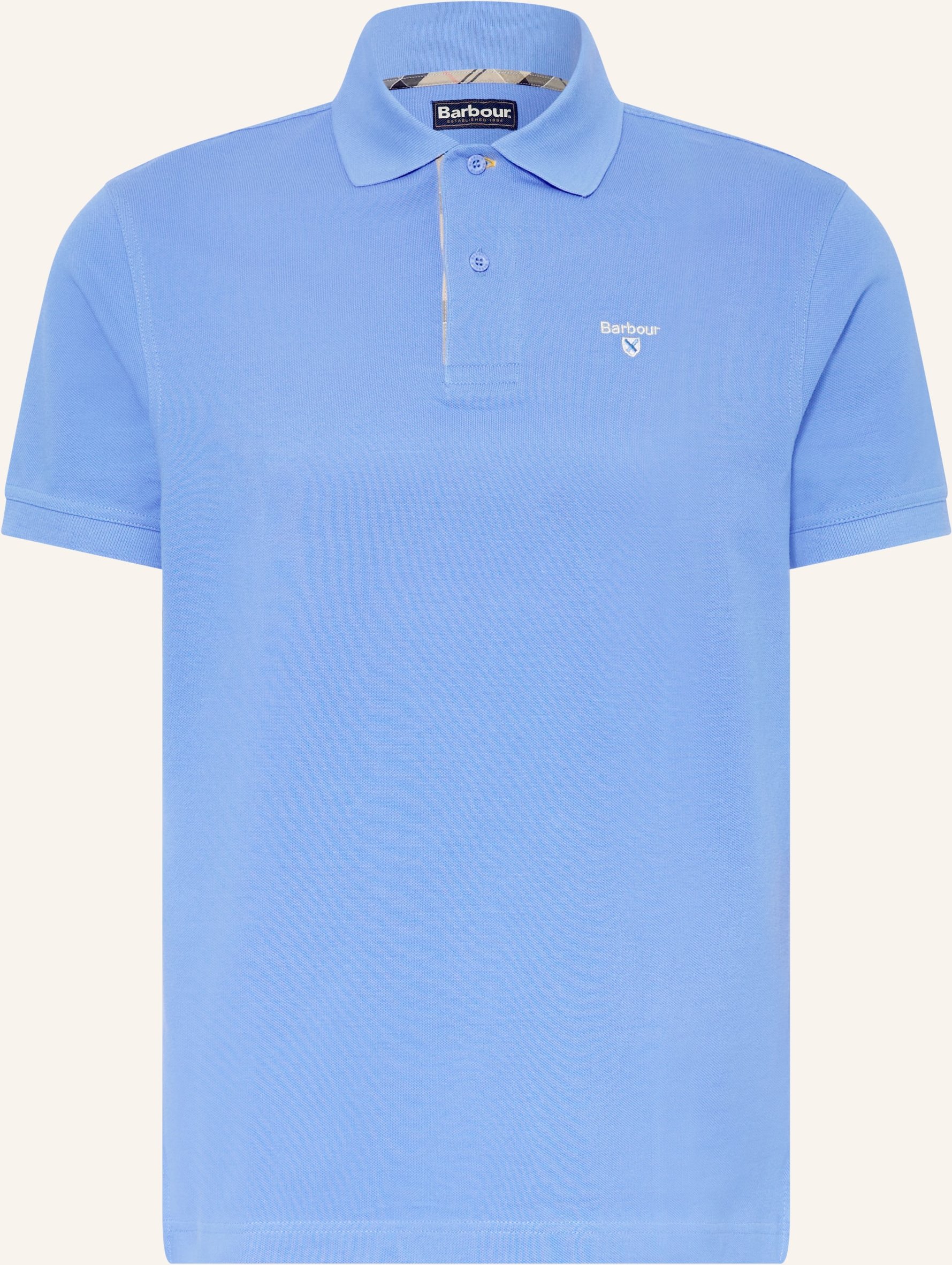 Barbour Piqué-Poloshirt blau