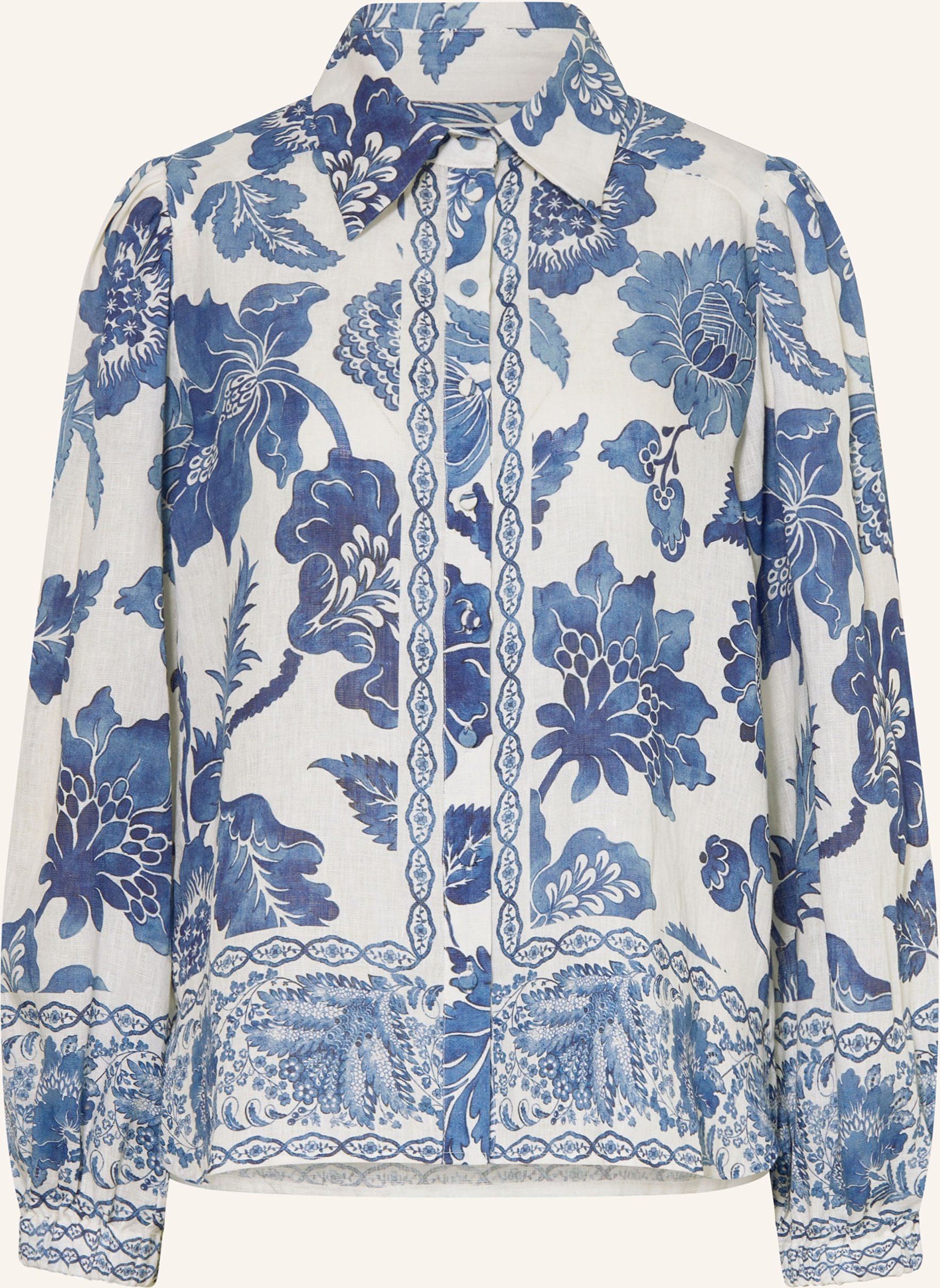 Dea Kudibal Hemdbluse Siomadea Aus Leinen blau