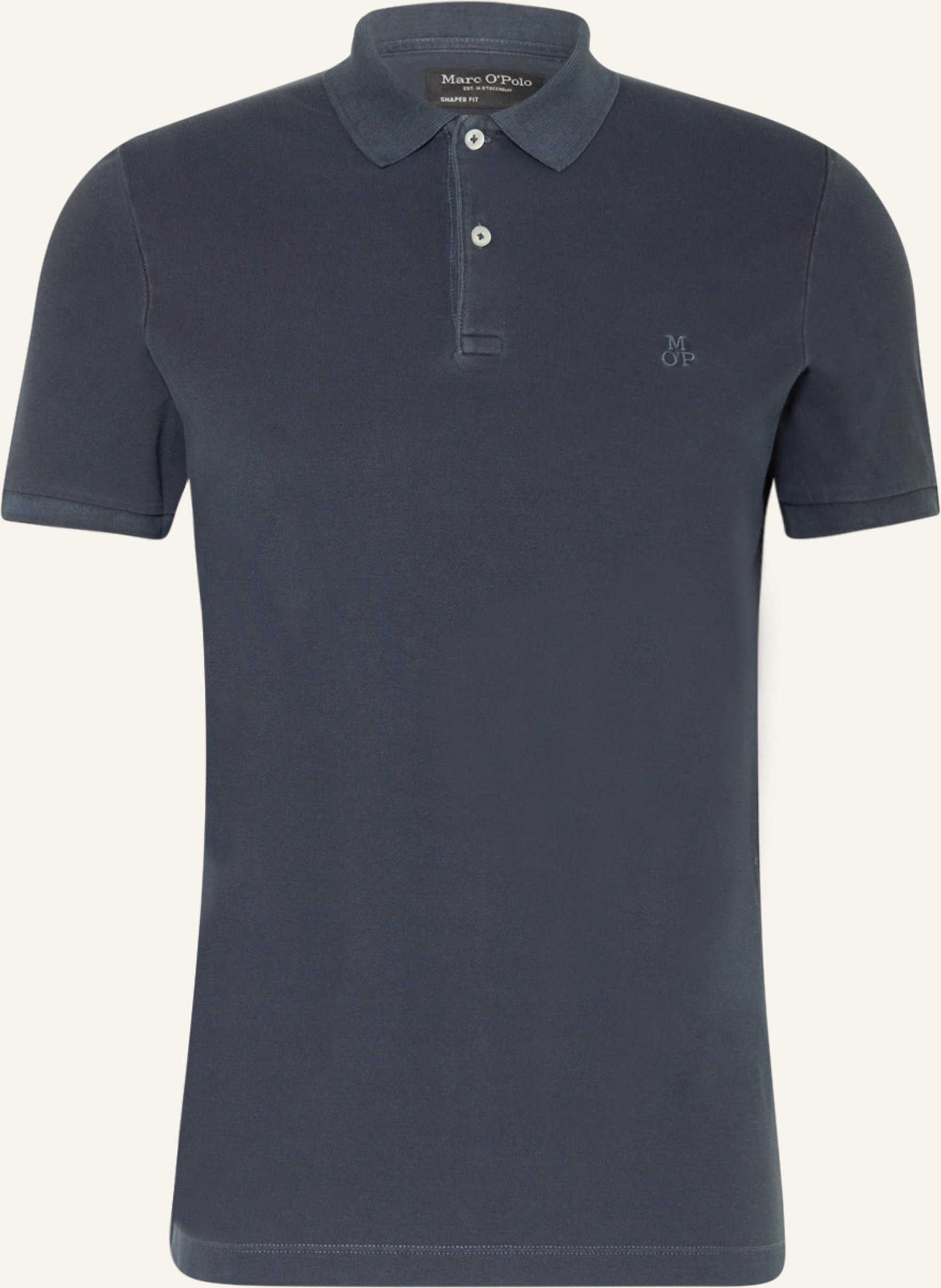 Thumbnail - Marc O'polo Piqué-Poloshirt Shaped Fit blau