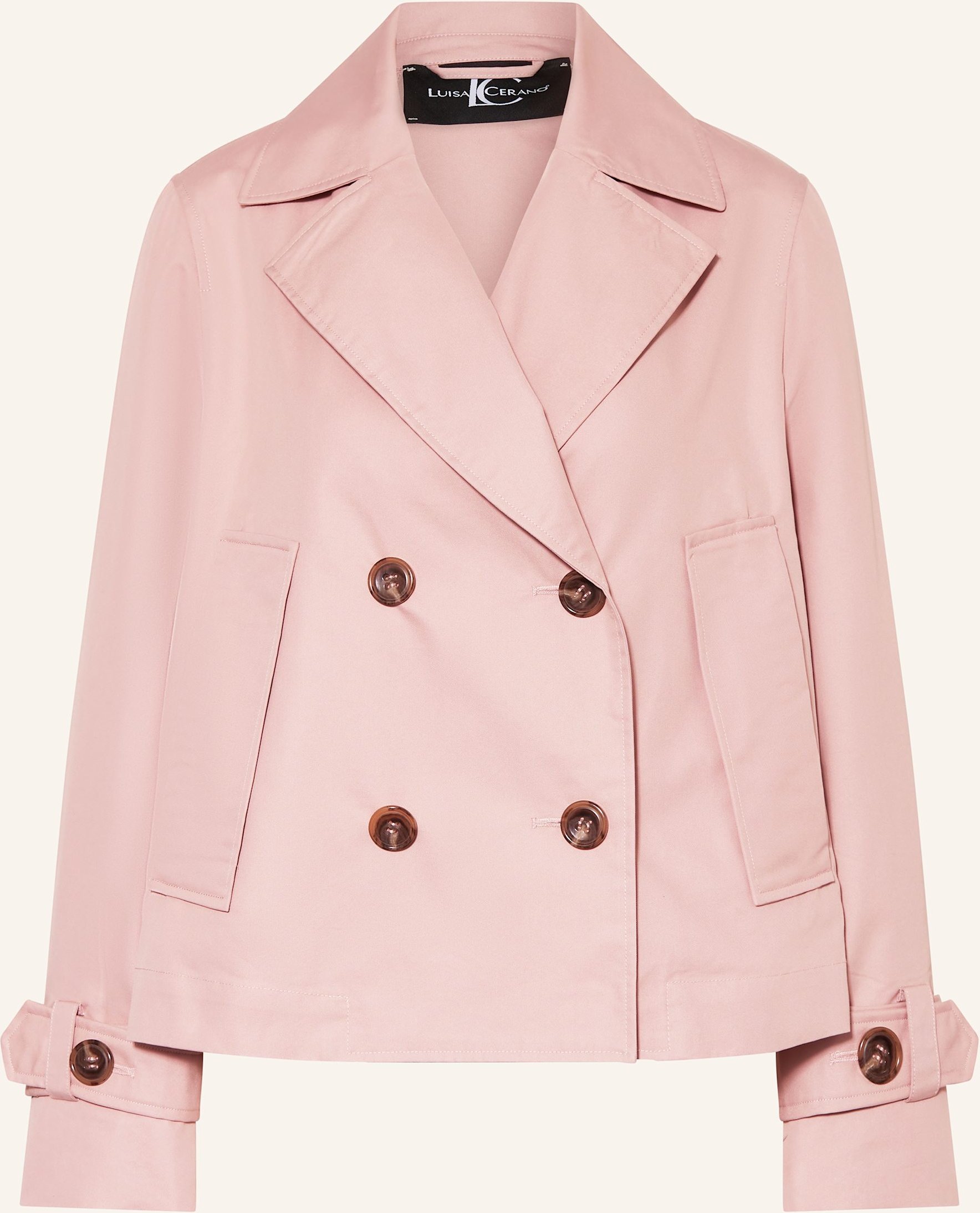Luisa Cerano Trench-Jacke rosa
