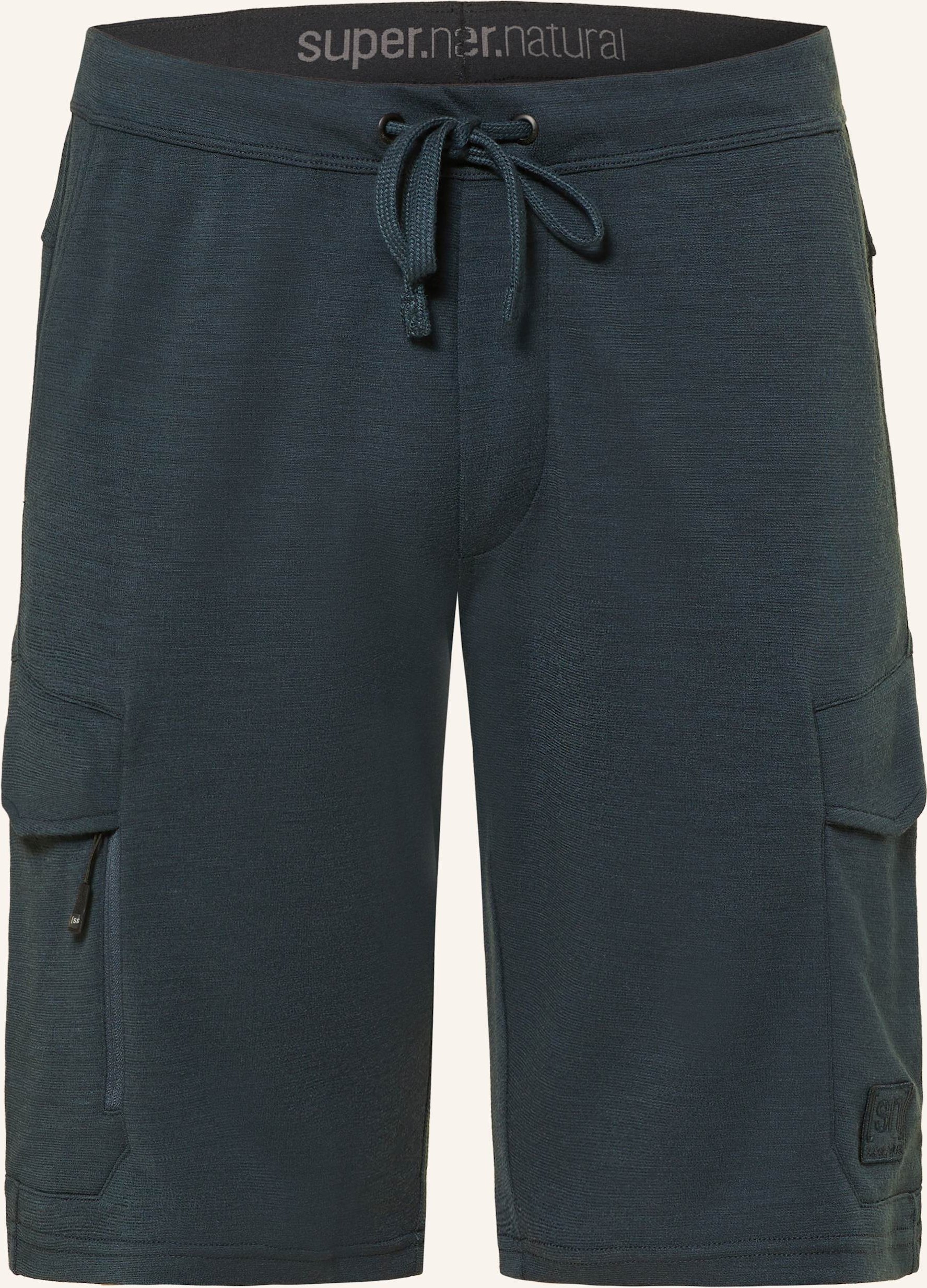 Super.Natural Sweatshorts Cargo Bio Mit Baumwolle blau