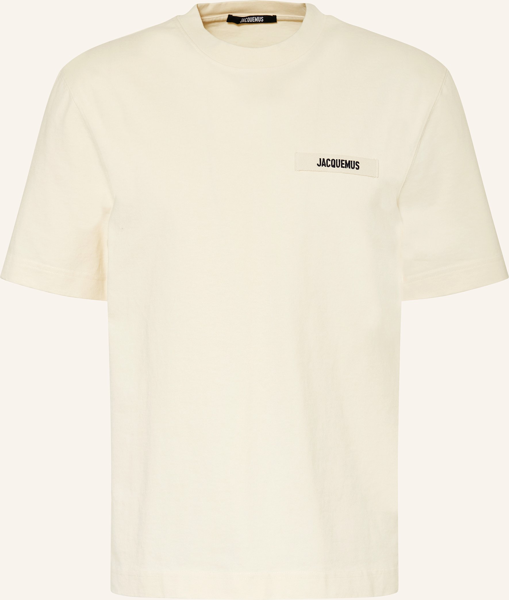 Jacquemus T-Shirt Le Tshirt Gros Grain beige
