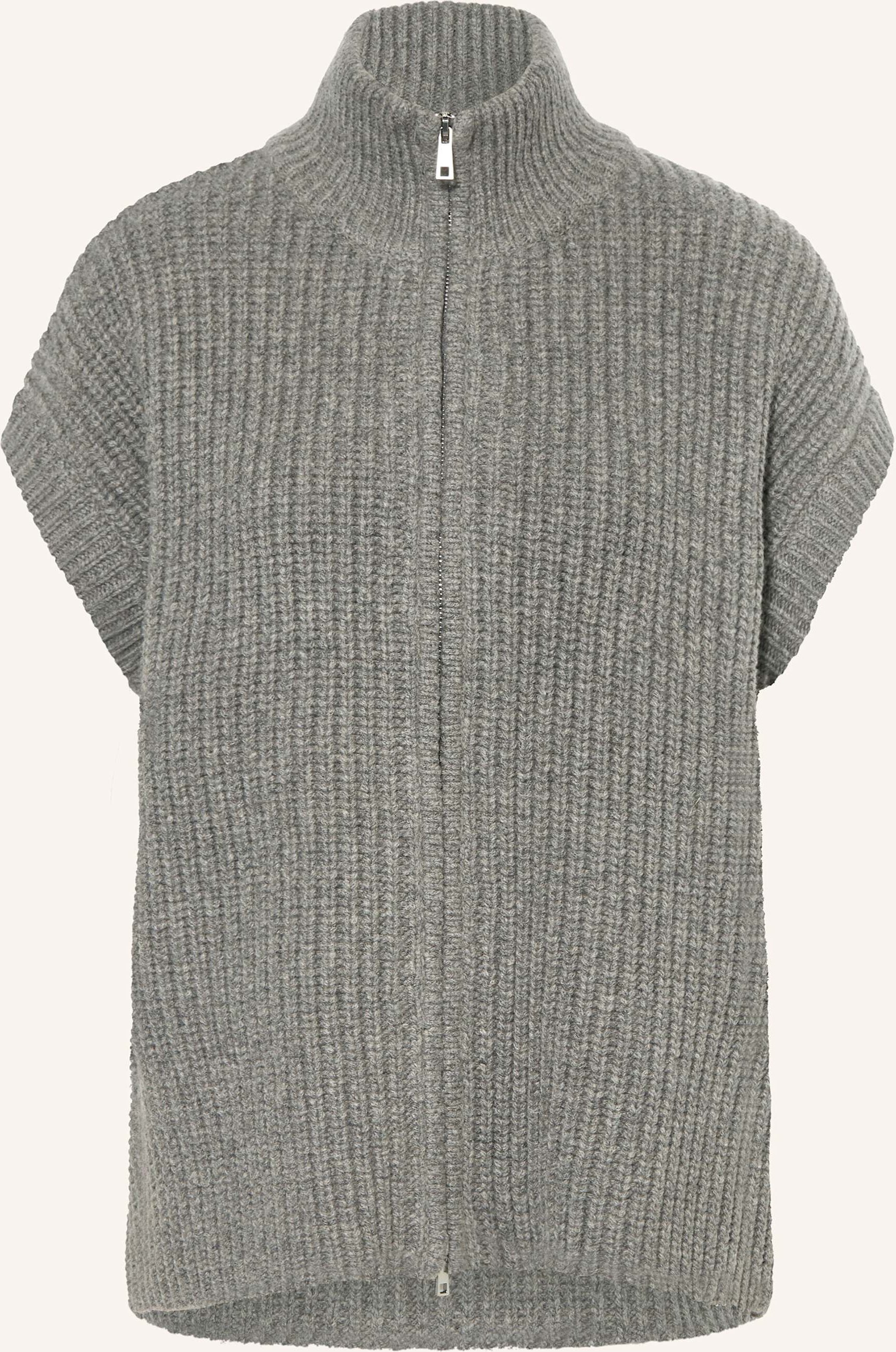 Mrs & Hugs Strickweste grau