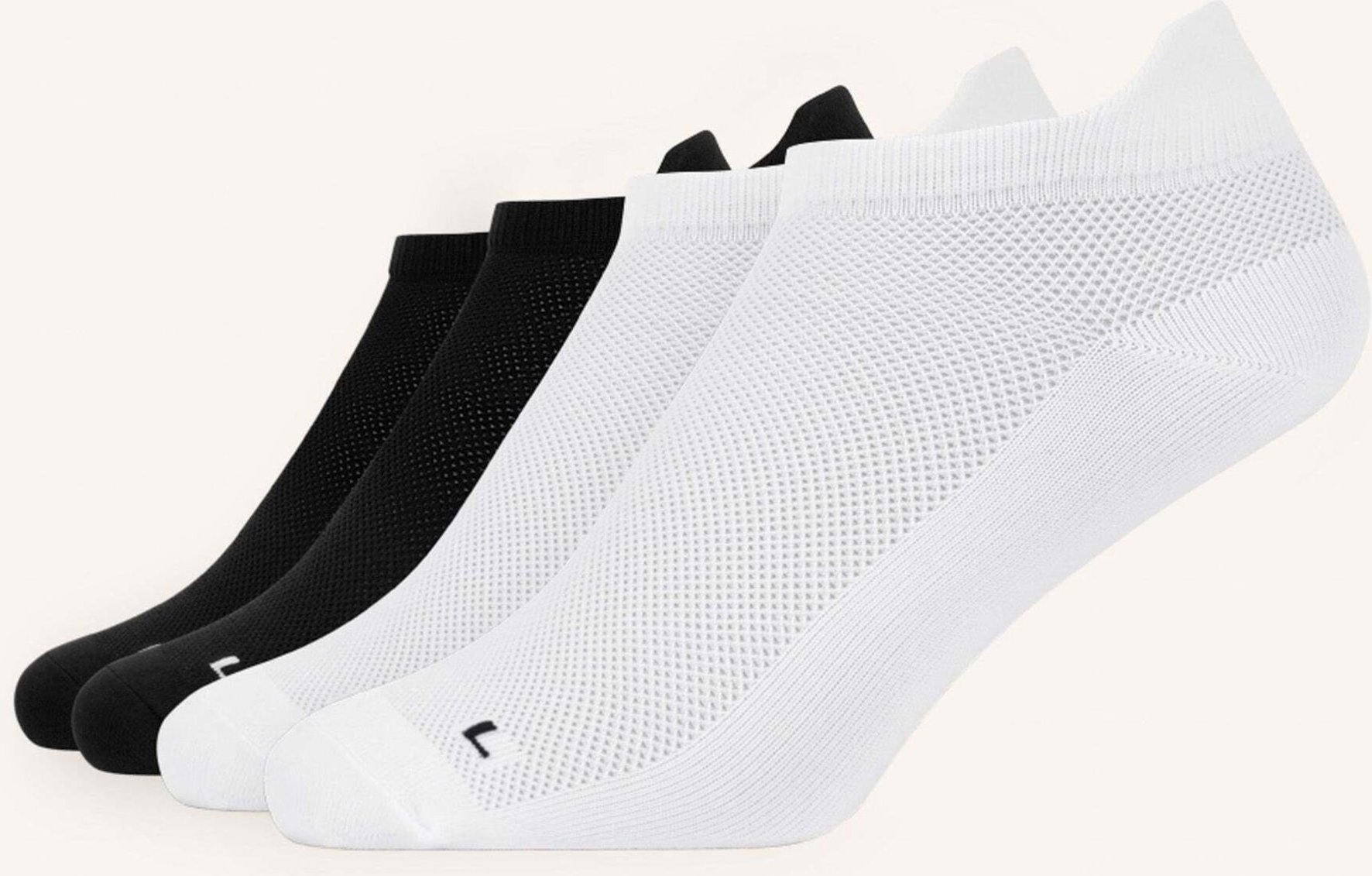 Snocks 4er-Pack Laufsocken schwarz