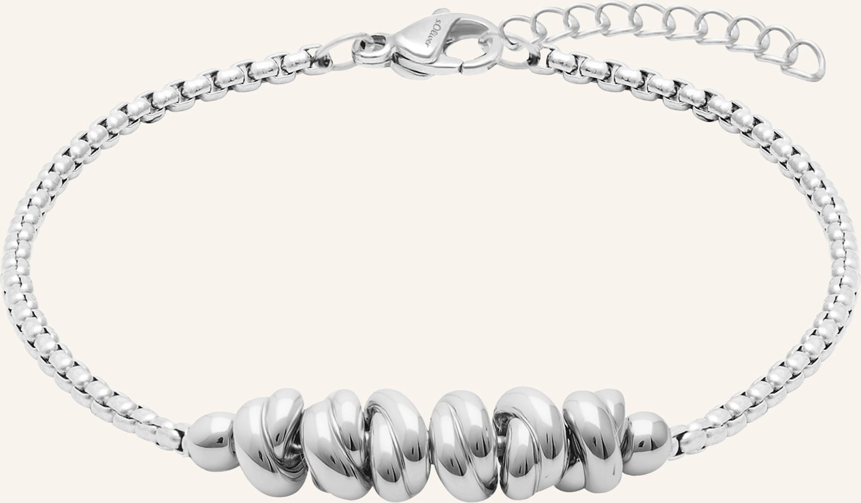 S.Oliver Armband Aus Edelstahl silber