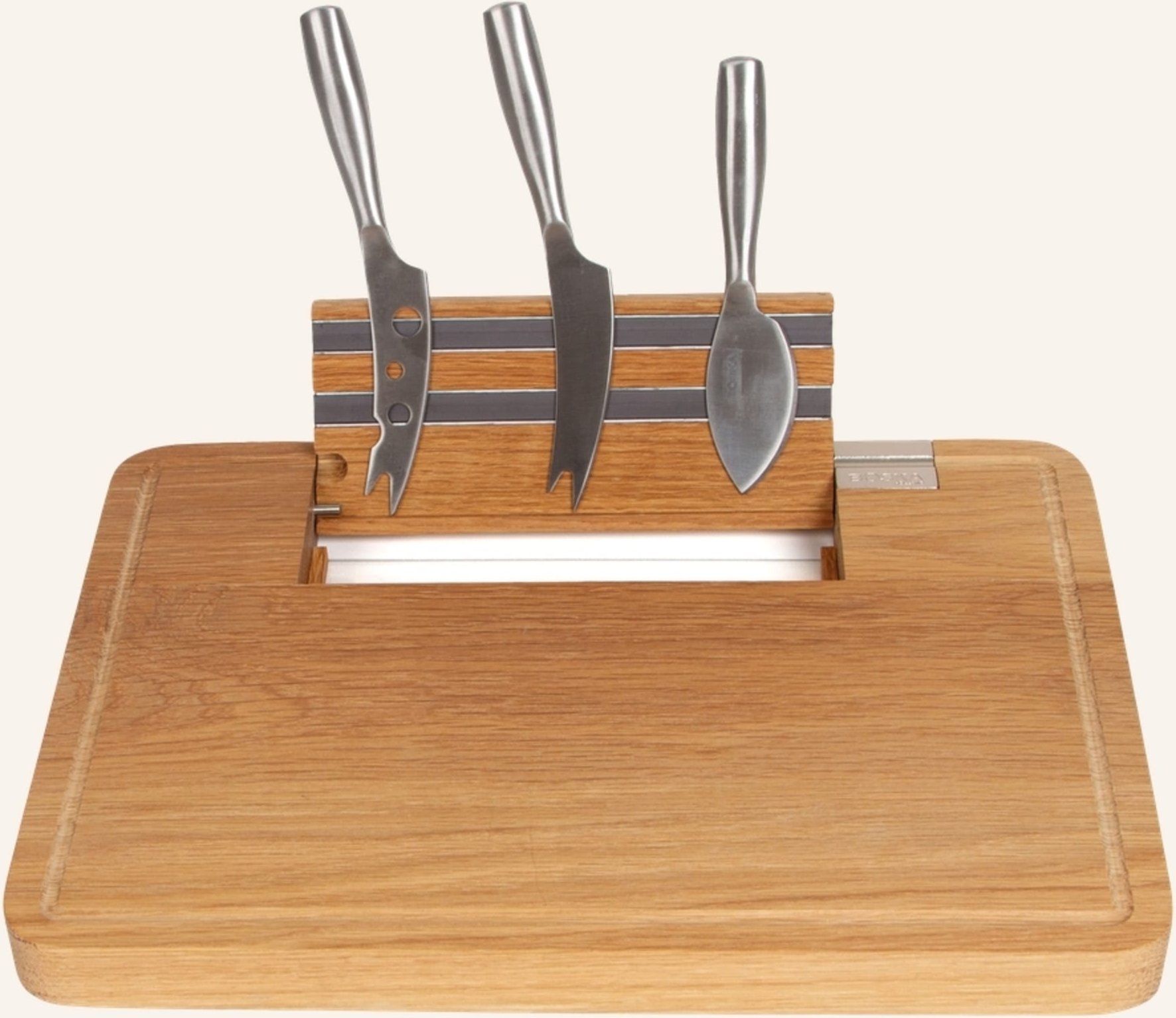 Boska Set Party: Messer Und Schneidebrett braun