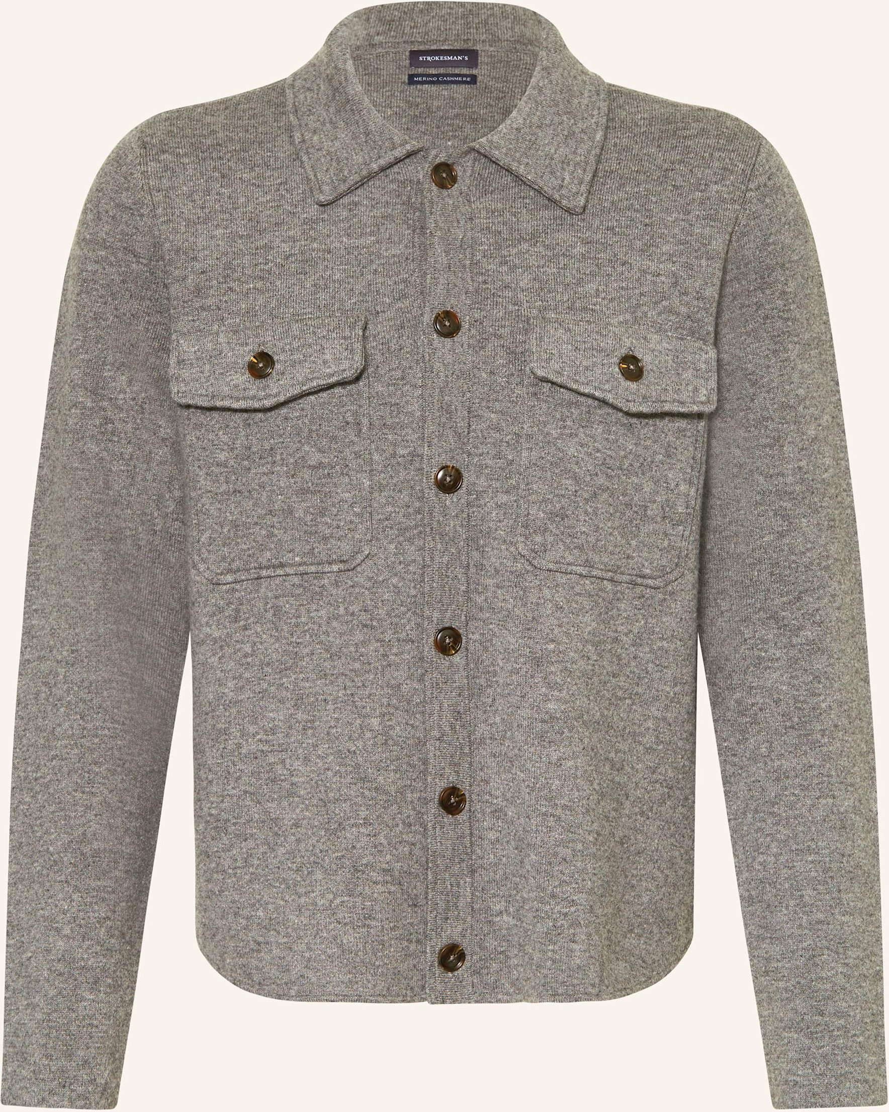 Strokesman's Strickjacke Aus Merinowolle grau