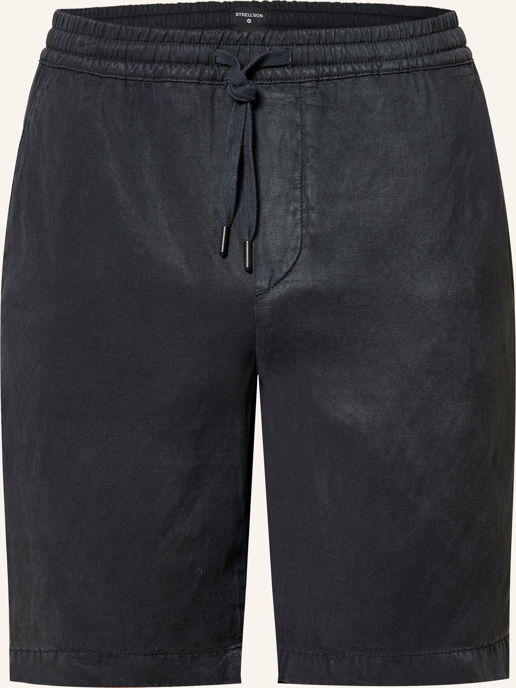 Strellson Shorts Kaji Relaxed Fit Mit Leinen blau