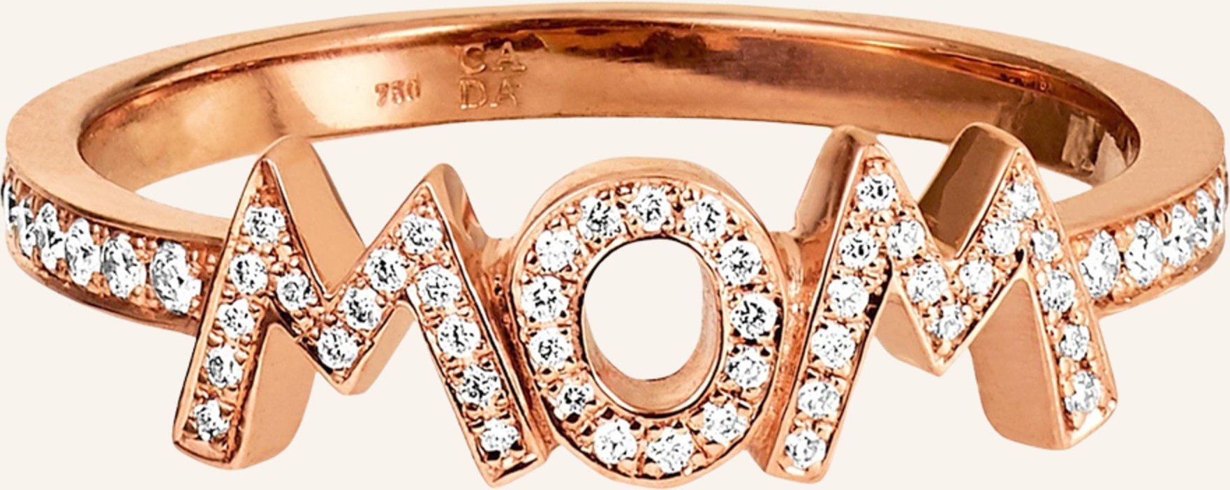 Cada Ring Wow Mom rosegold