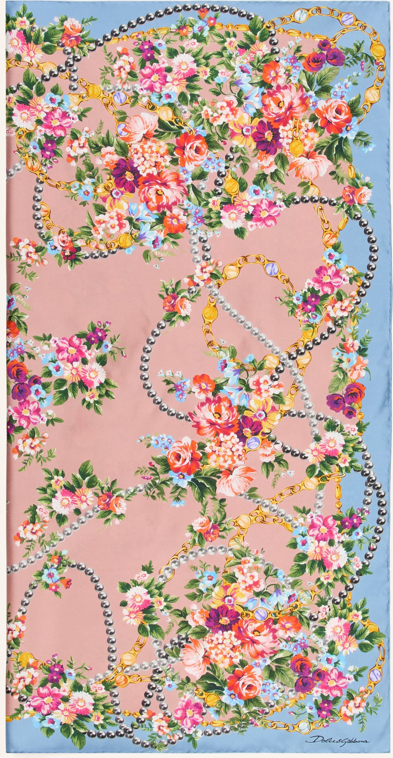 Dolce & Gabbana Seidentuch rosa