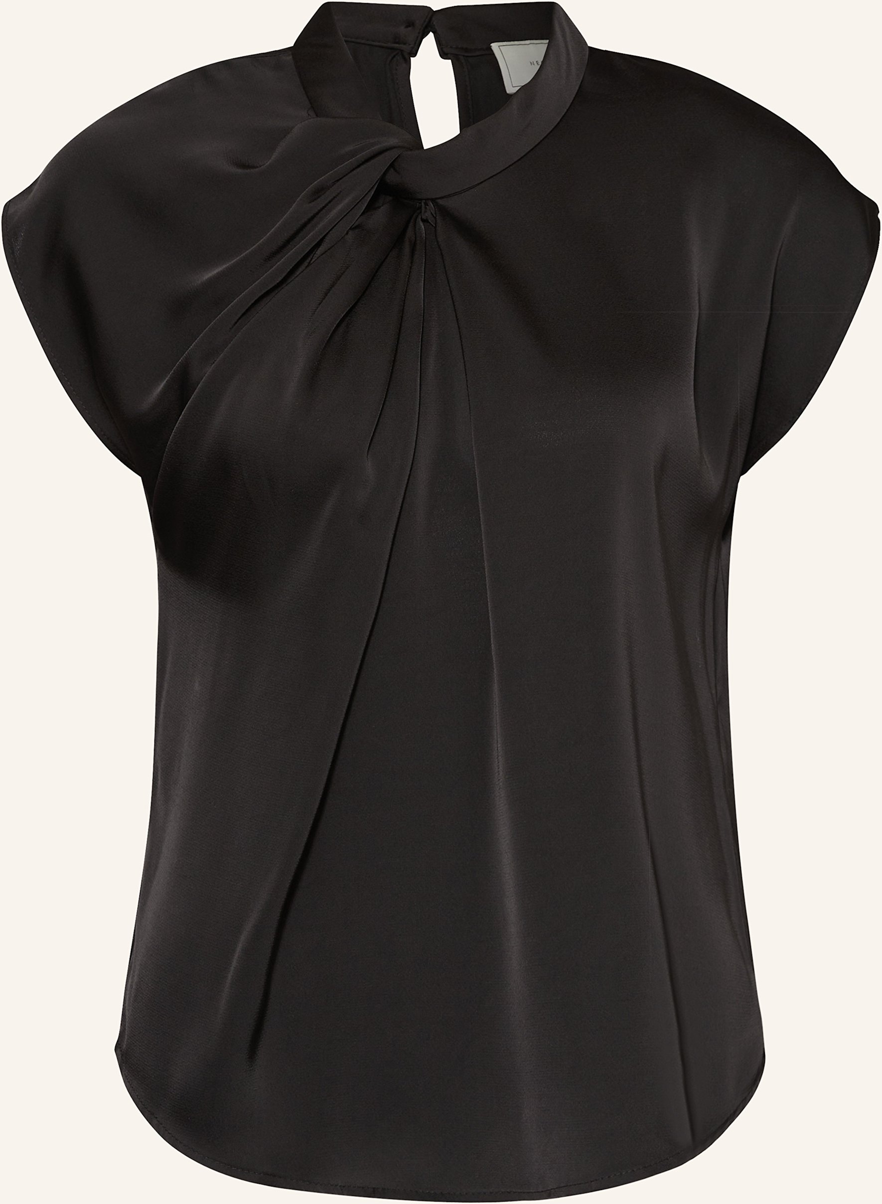 Neo Noir Blusenshirt Fleur Aus Satin schwarz
