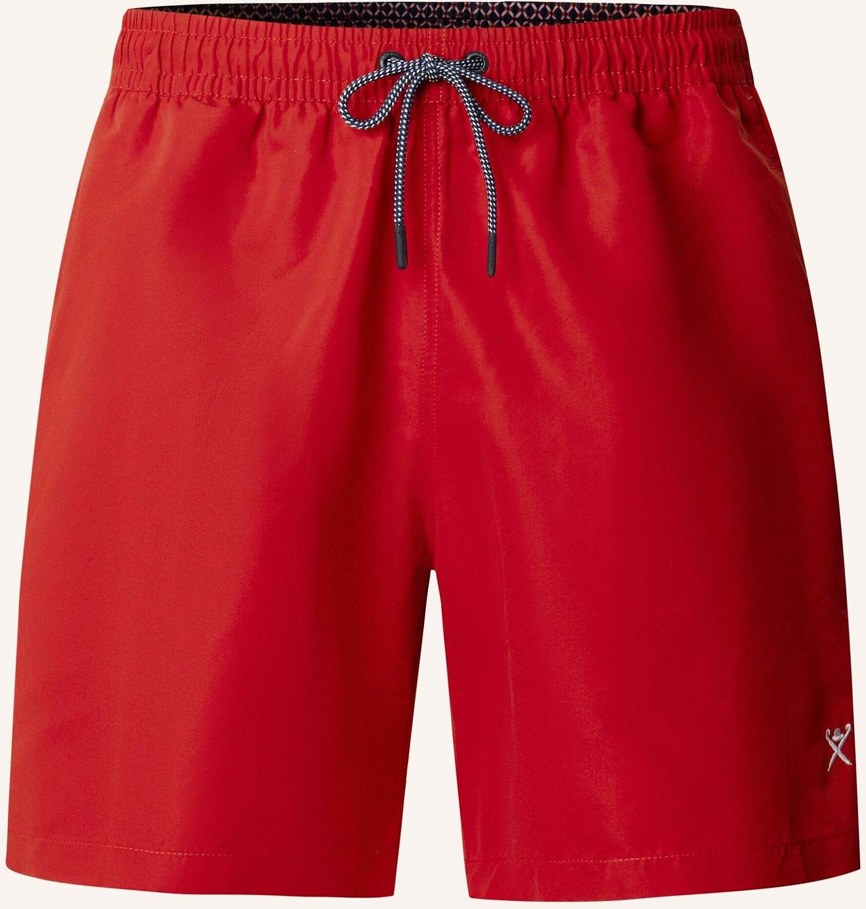 Hackett London Badeshorts Icon Solid rot