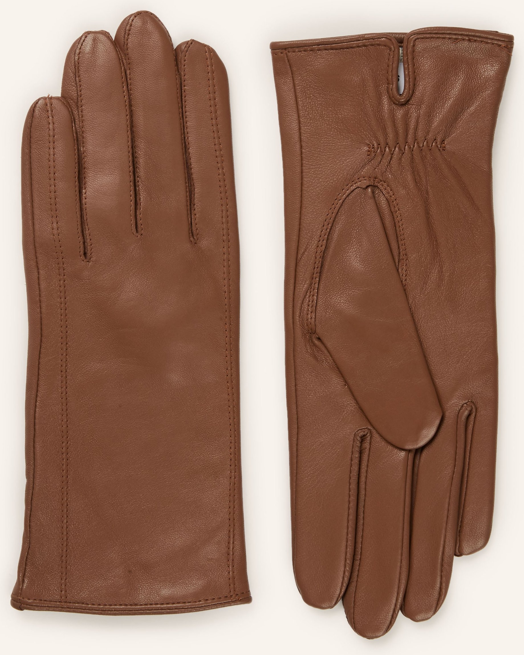Reiss Lederhandschuhe Giselle braun