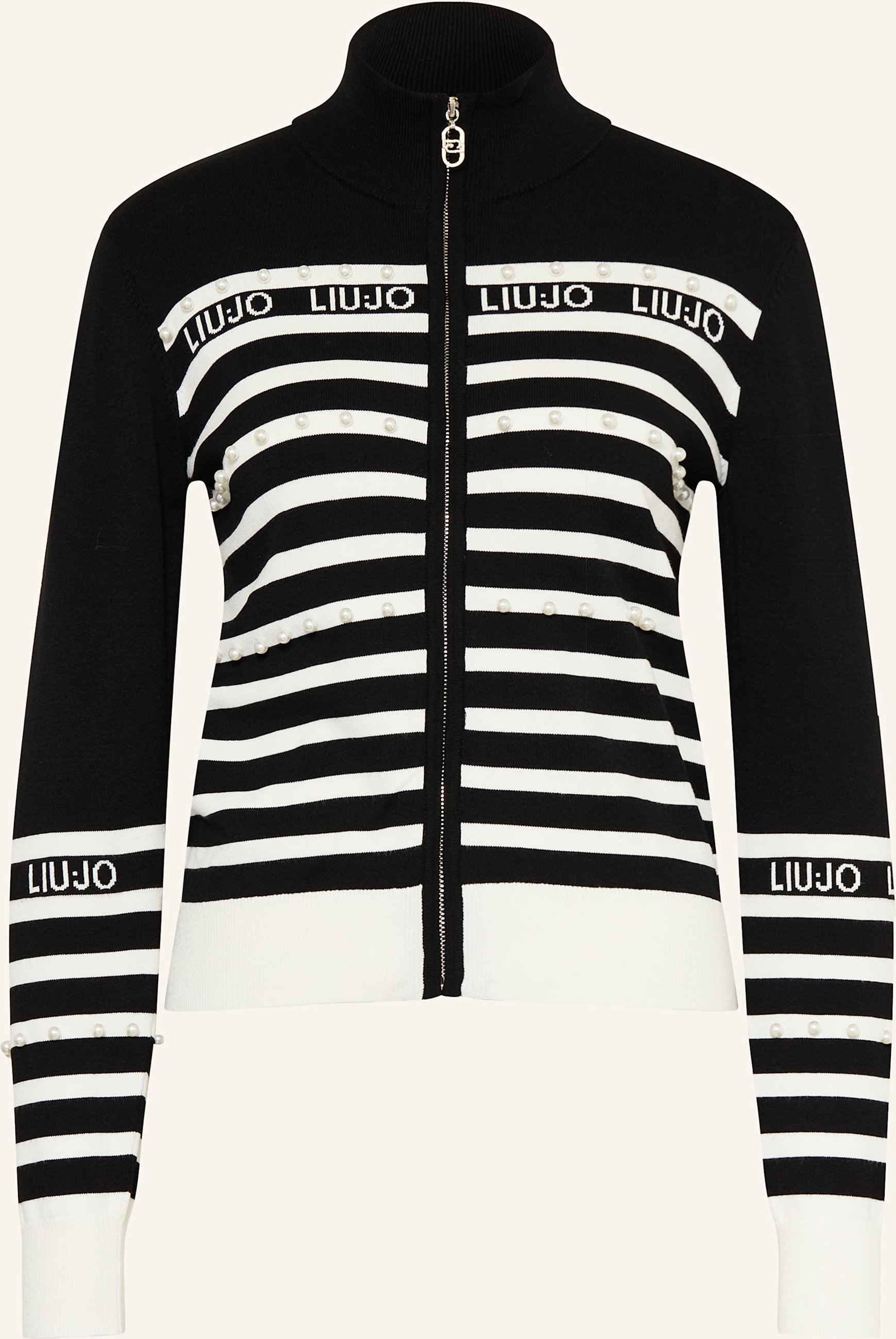 Liu Jo Strickjacke Mit Schmuckperlen schwarz