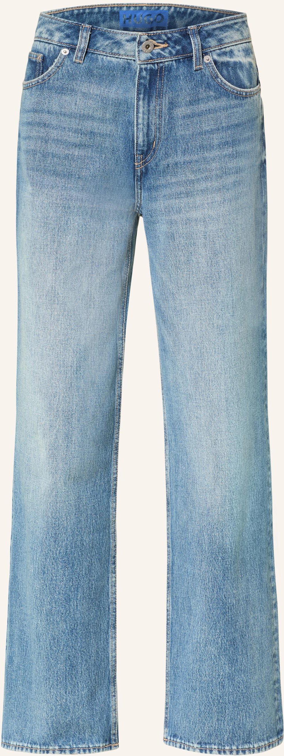 Thumbnail - Hugo Wide Leg Jeans Gamala blau