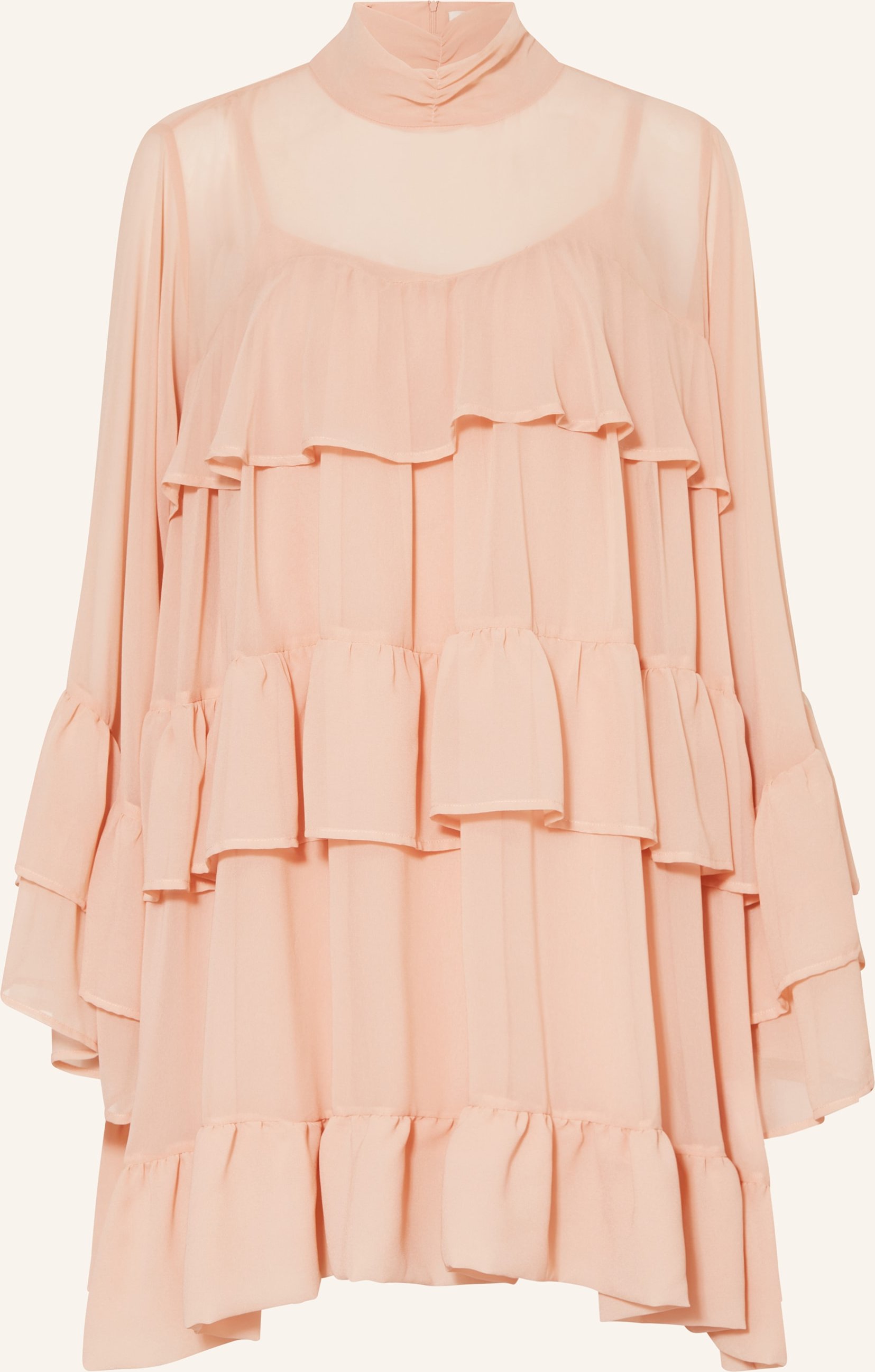 Gestuz Kleid Gzchiffany Mit Volants rosa